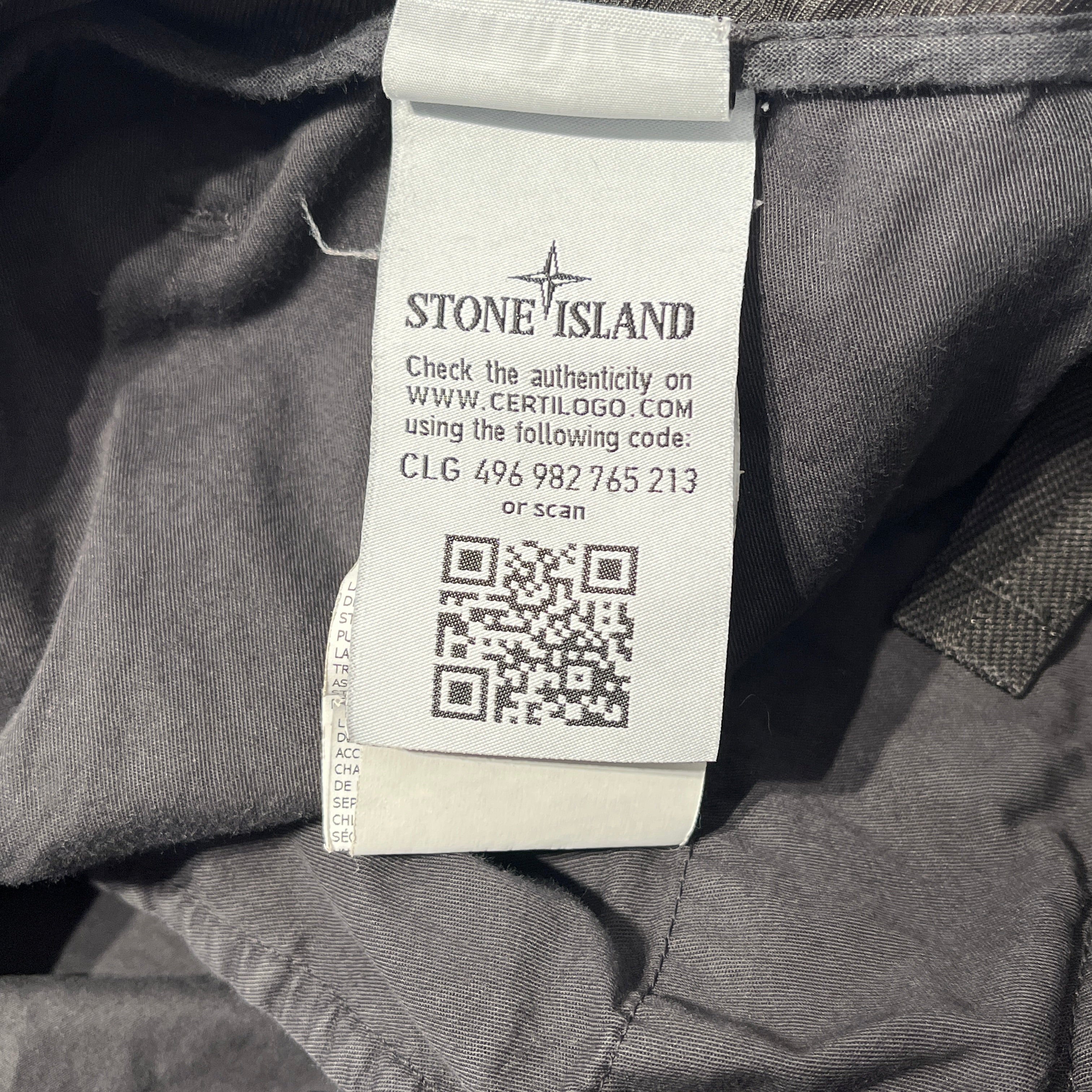 STONE ISLAND/Shorts/29/Cotton/BLK/cargo shorts view 4