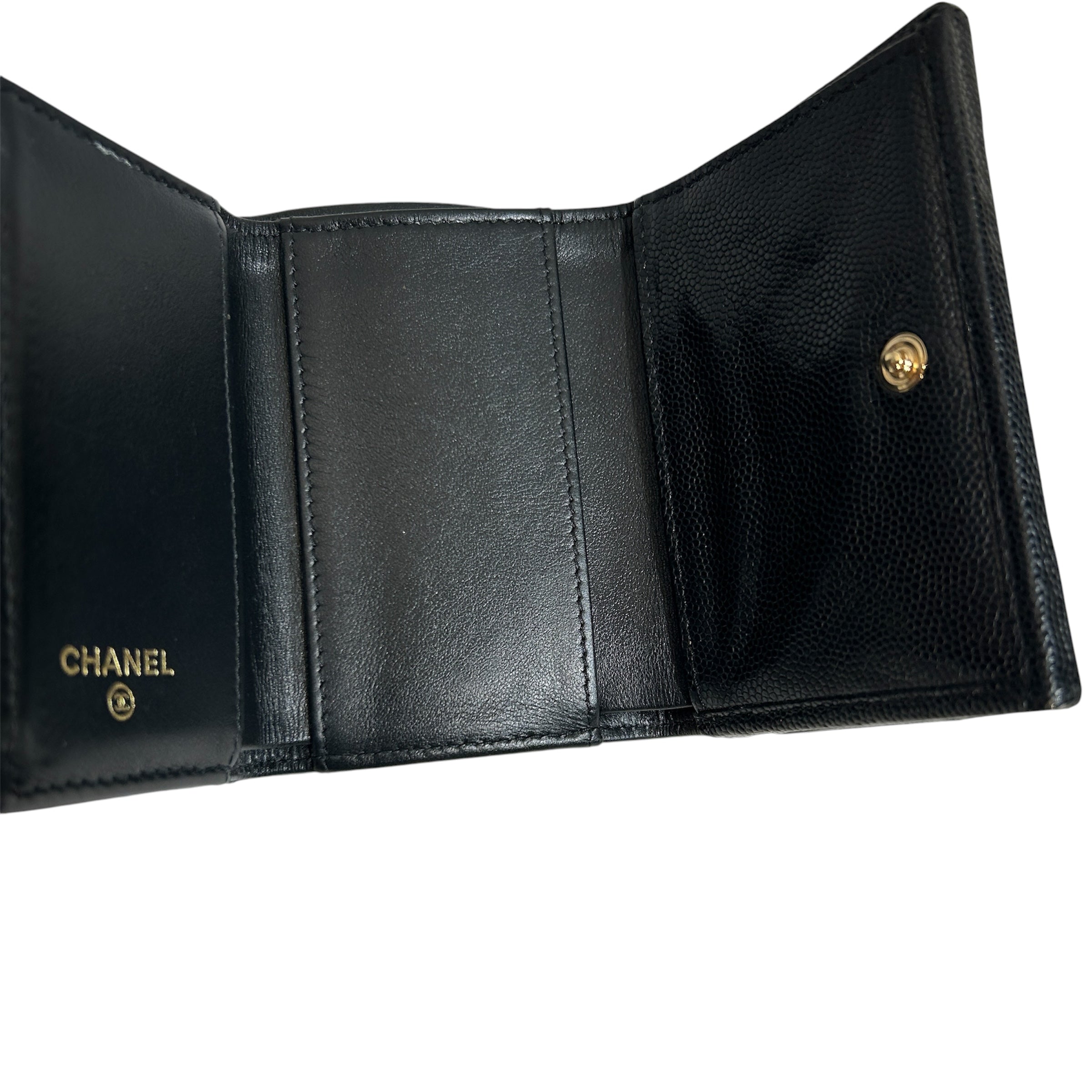 CHANEL/Wallet/Leather/BLK/L's/2025 CAVIAR WALLET view 4