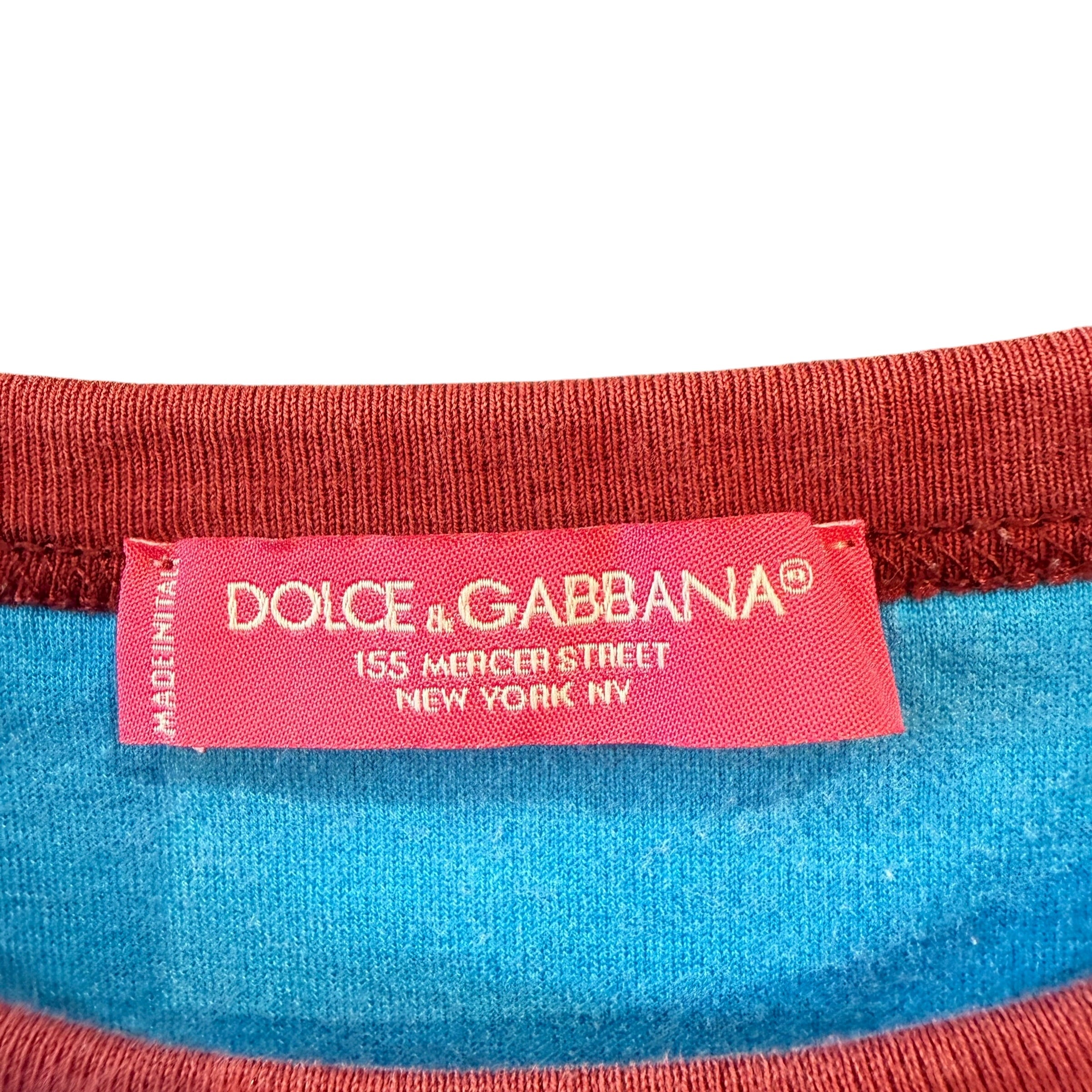 DOLCE&GABBANA/T-Shirt/50/Cotton/BLU/Graphic/King Of NY tee view 3