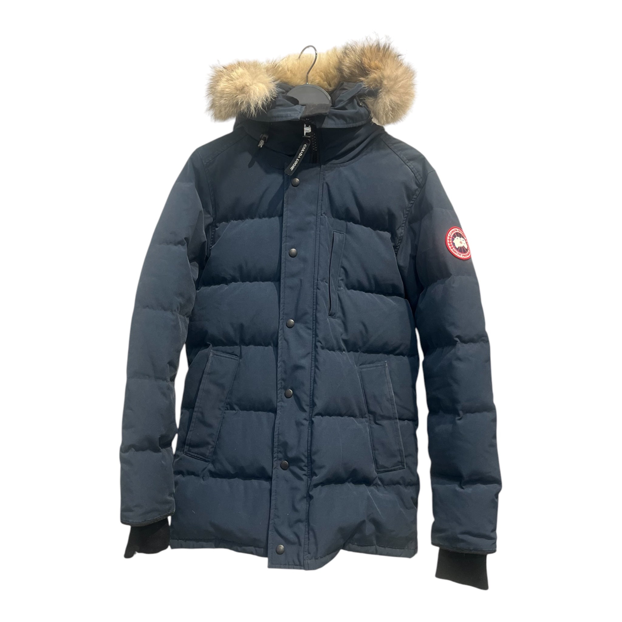 CANADA GOOSE/Jacket/S/NVY/fur hood view 1