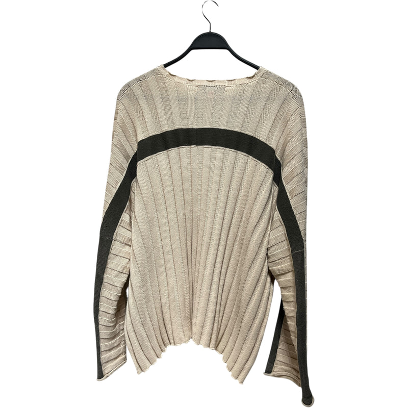 ECKHAUS LATTA/Sweater/L/Cotton/CRM/ACCORDIAN SWEATER