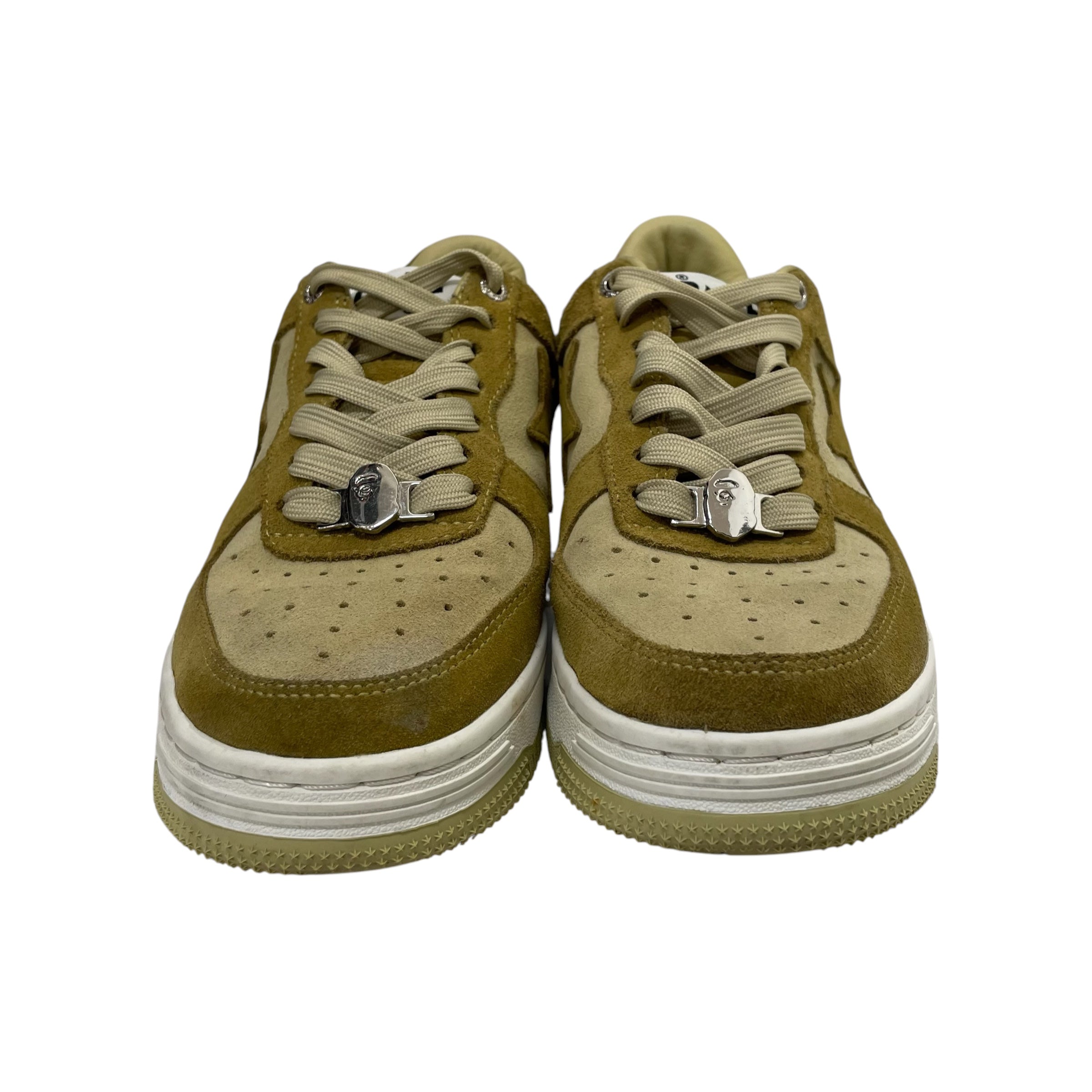 BAPE STA!/Low-Sneakers/US 6/GRN/GREEN SUEDE view 3
