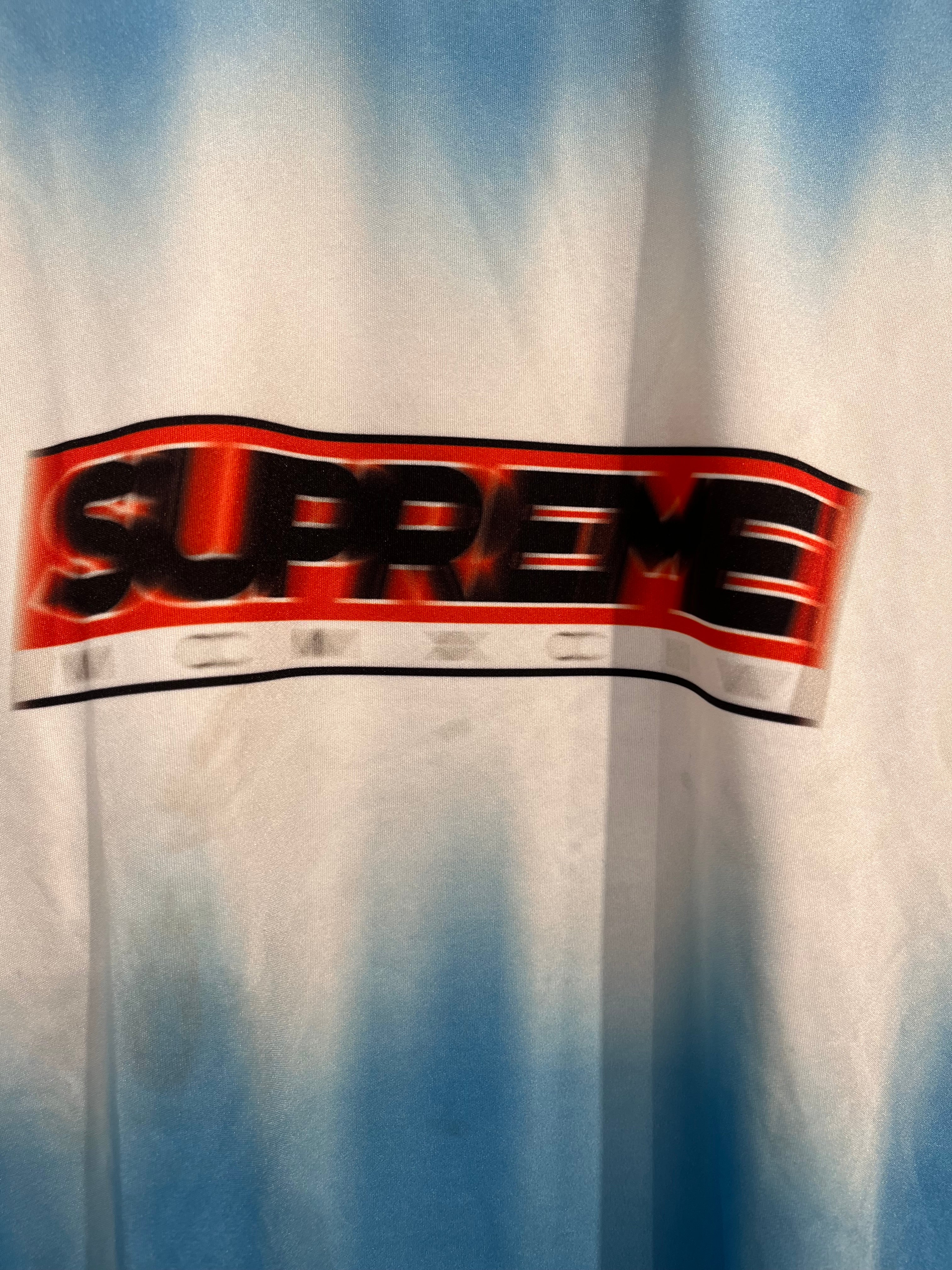 Supreme/T-Shirt/M/Polyester/BLU/Graphic/jersey motion 24 white view 5