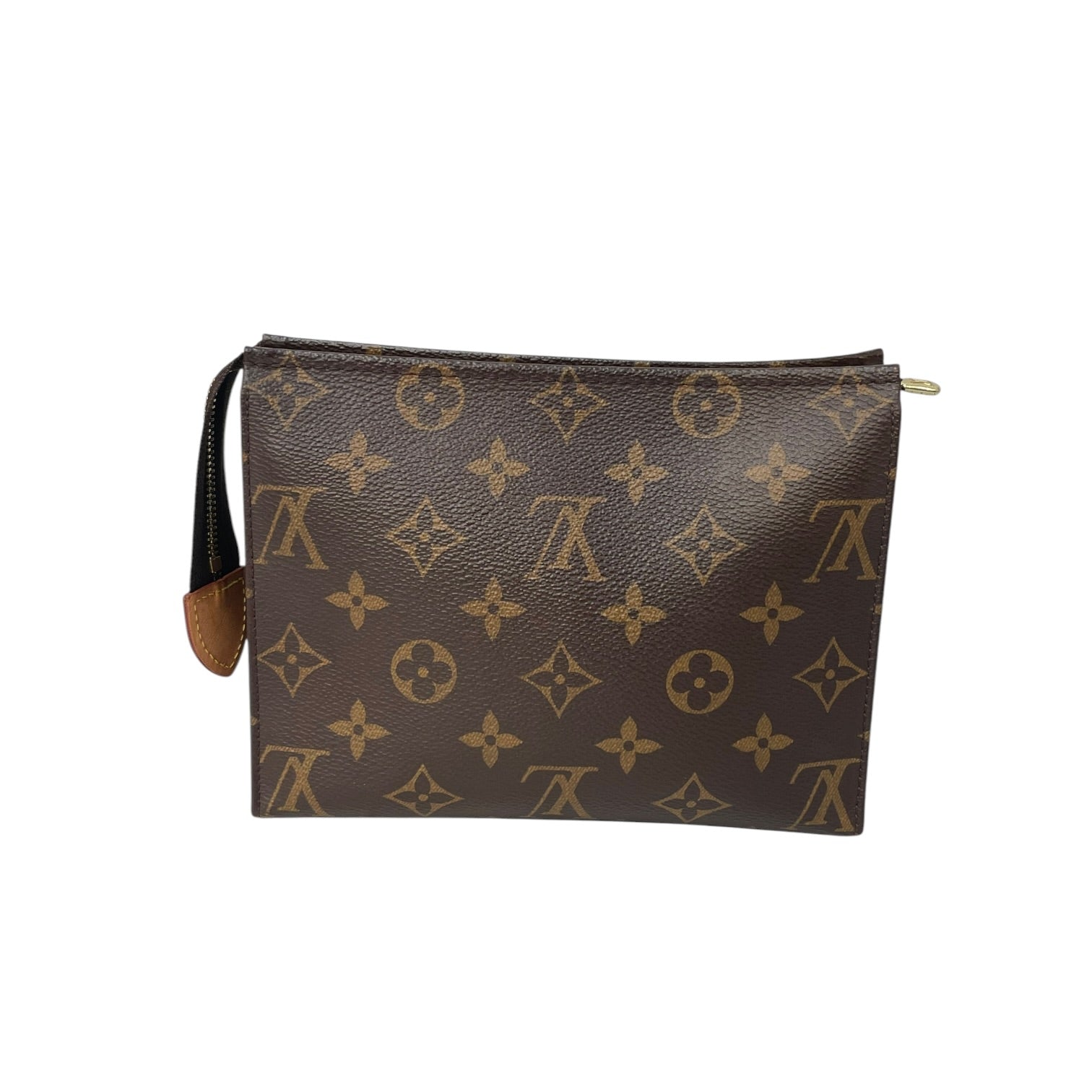 LOUIS VUITTON/Pouch/Monogram/Leather/BRW/toiletry pouch medium view 2