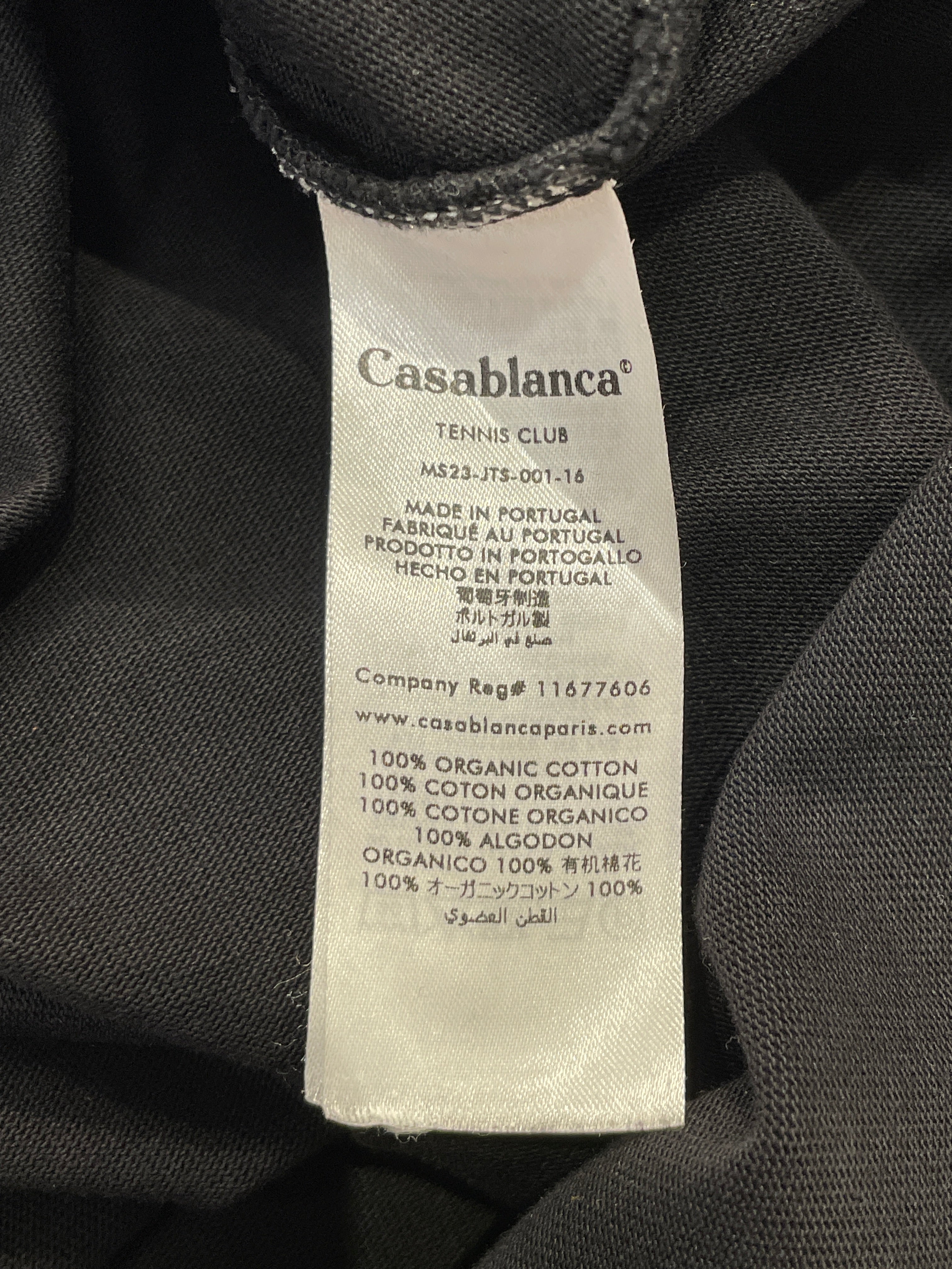 CASABLANCA/T-Shirt/XL/Cotton/BLK/DOORWAY view 3