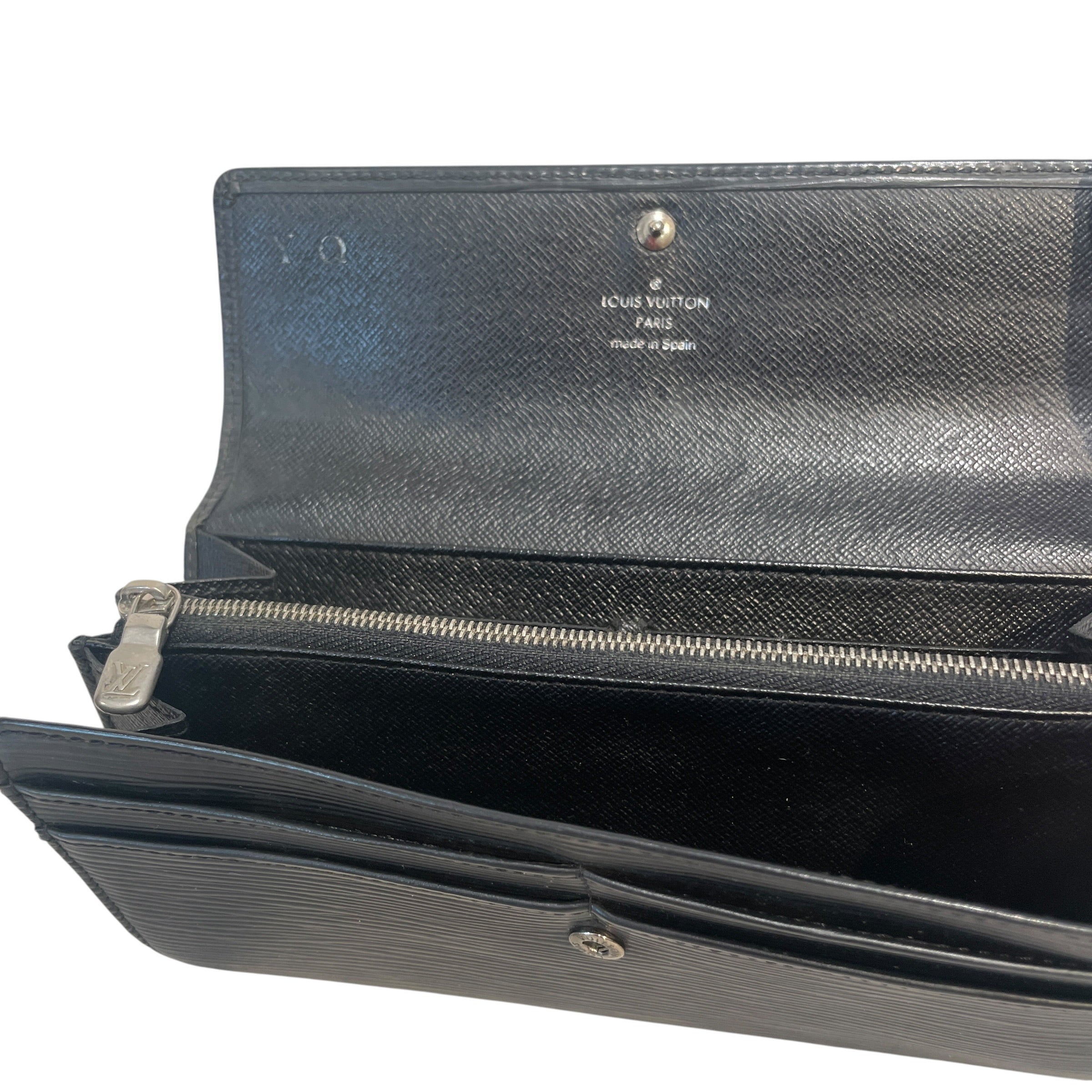 LOUIS VUITTON/Wallet/Leather/BLK/M's/Epi leather Wallet view 4