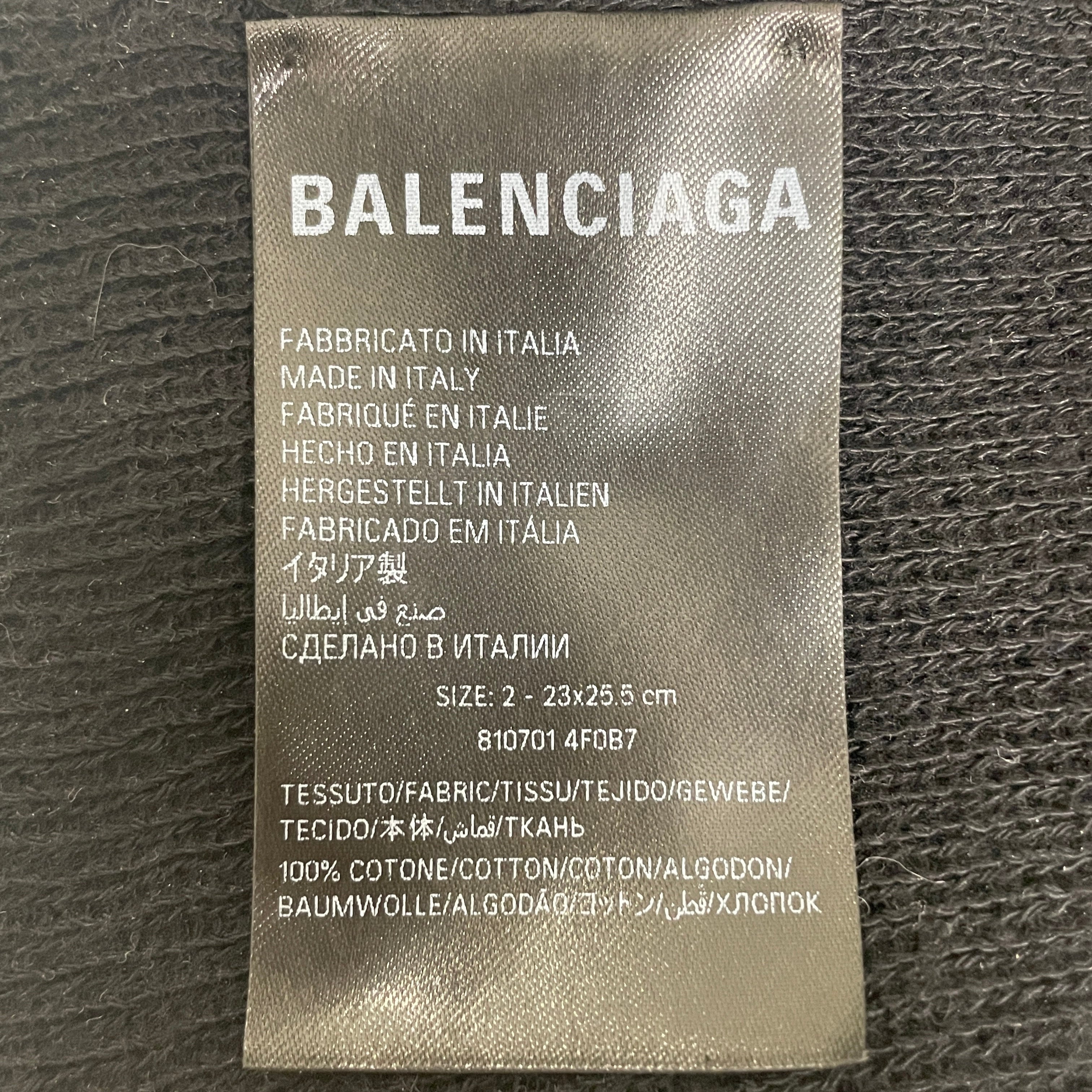 BALENCIAGA/Beanie/OS/Cotton/BLK/Mask beanie view 4