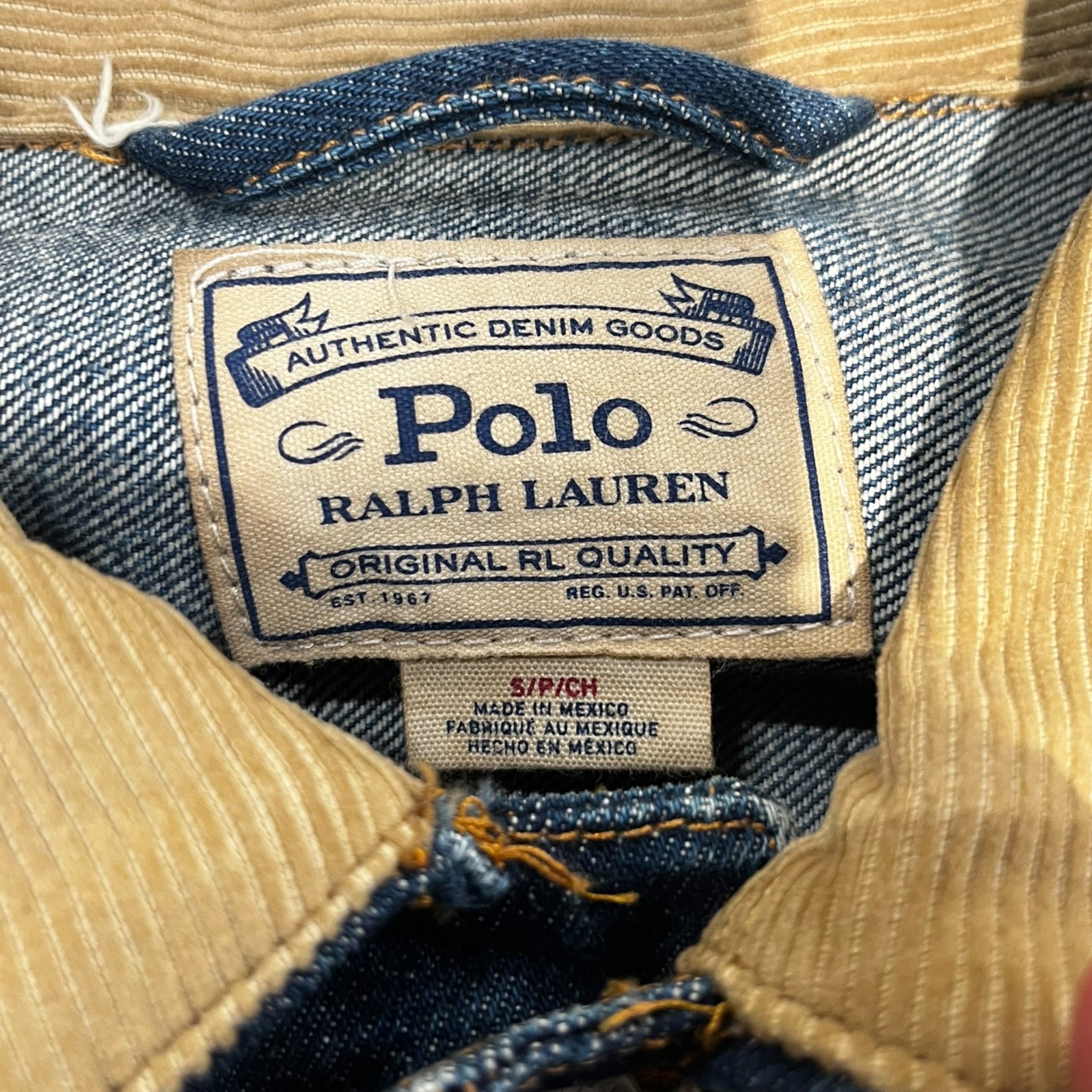 POLO RALPH LAUREN/Denim Jkt/S/Denim/BLU/POLO 1967 TIGER PATCH view 3