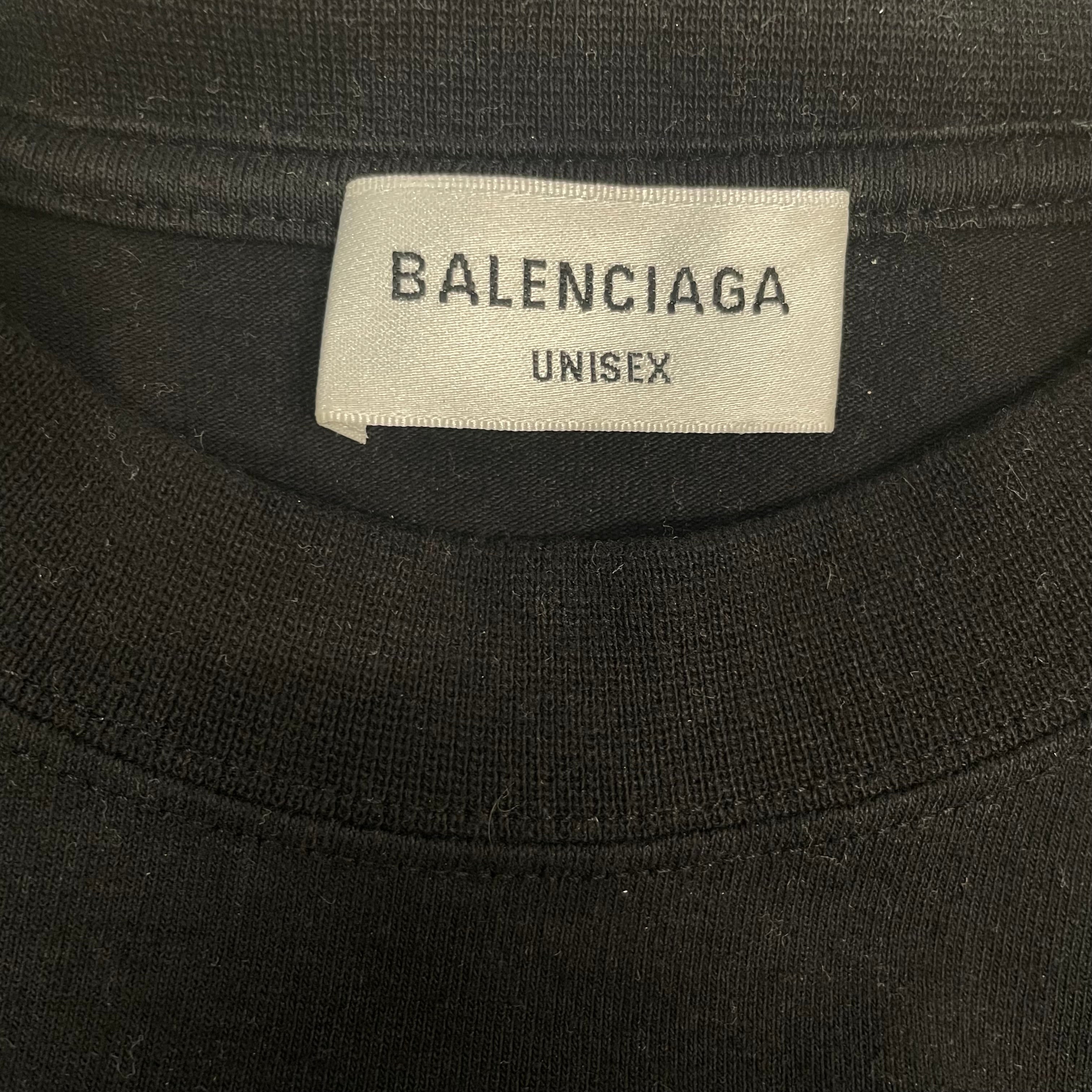 BALENCIAGA/LS T-Shirt/XS/Cotton/BLK/FASHION INSTITUTE view 3