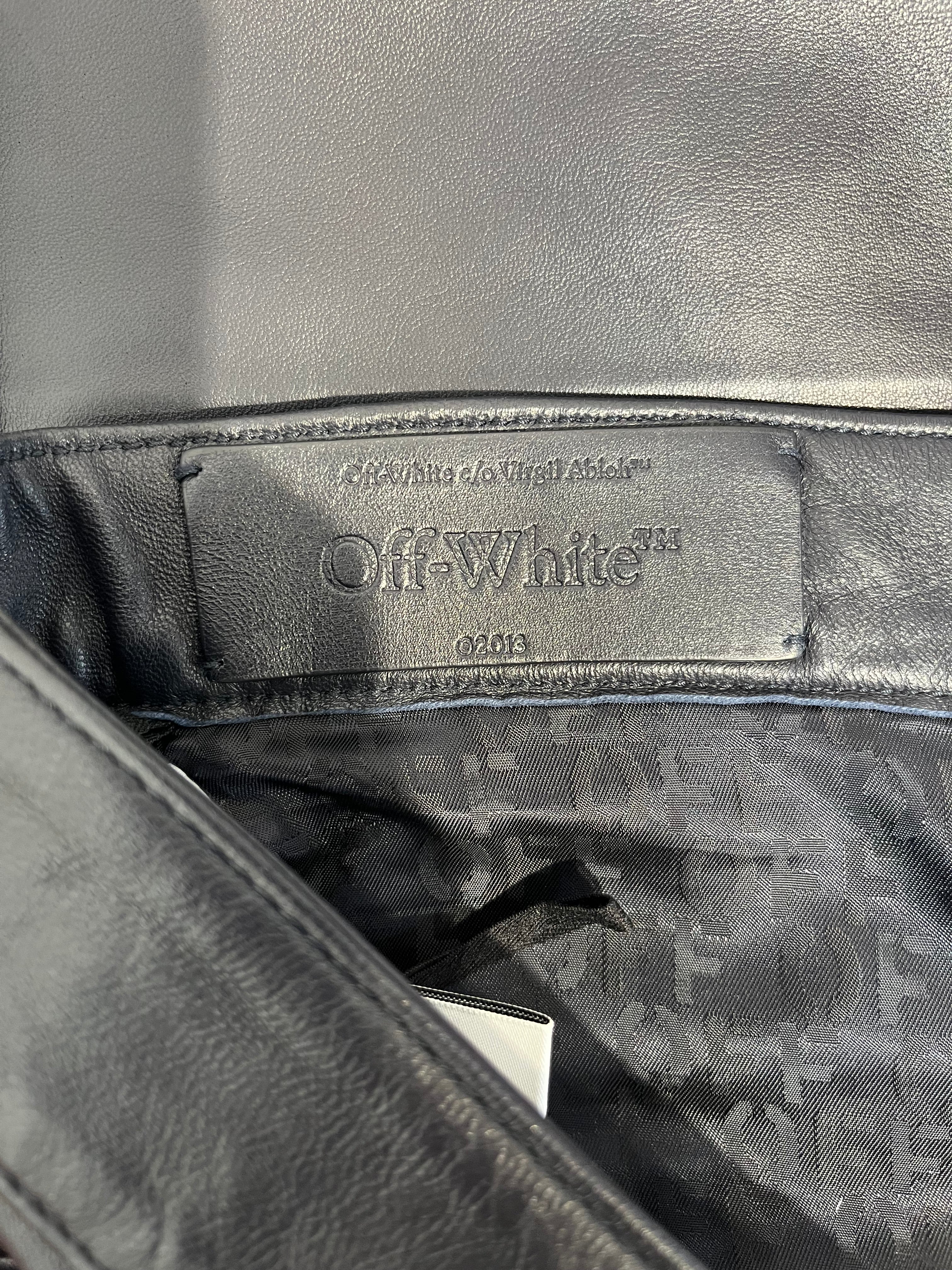 OFF-WHITE/Carpenter Pants/46/Leather/NVY/ view 3