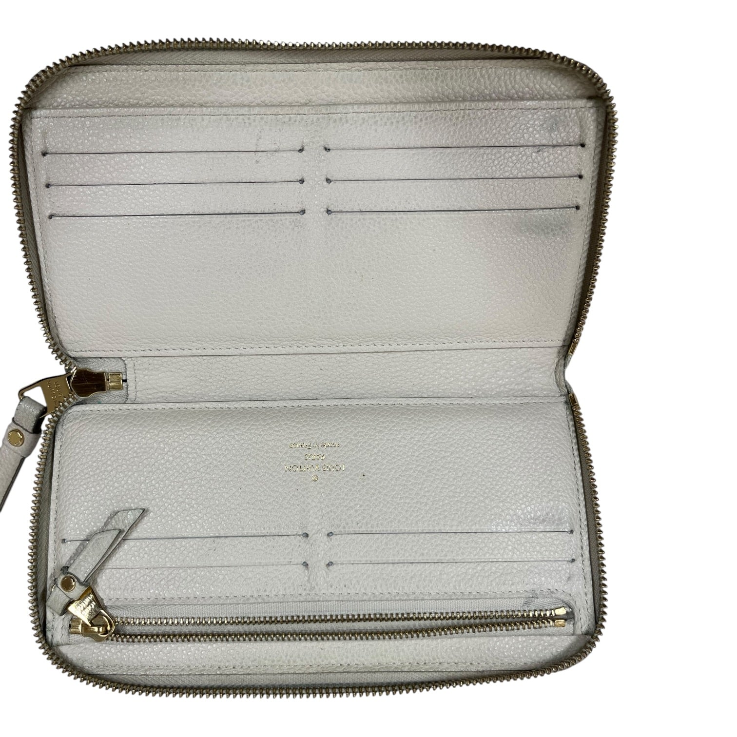 LOUIS VUITTON/Long Wallet/Leather/WHT/Monogram Long Wallet view 3