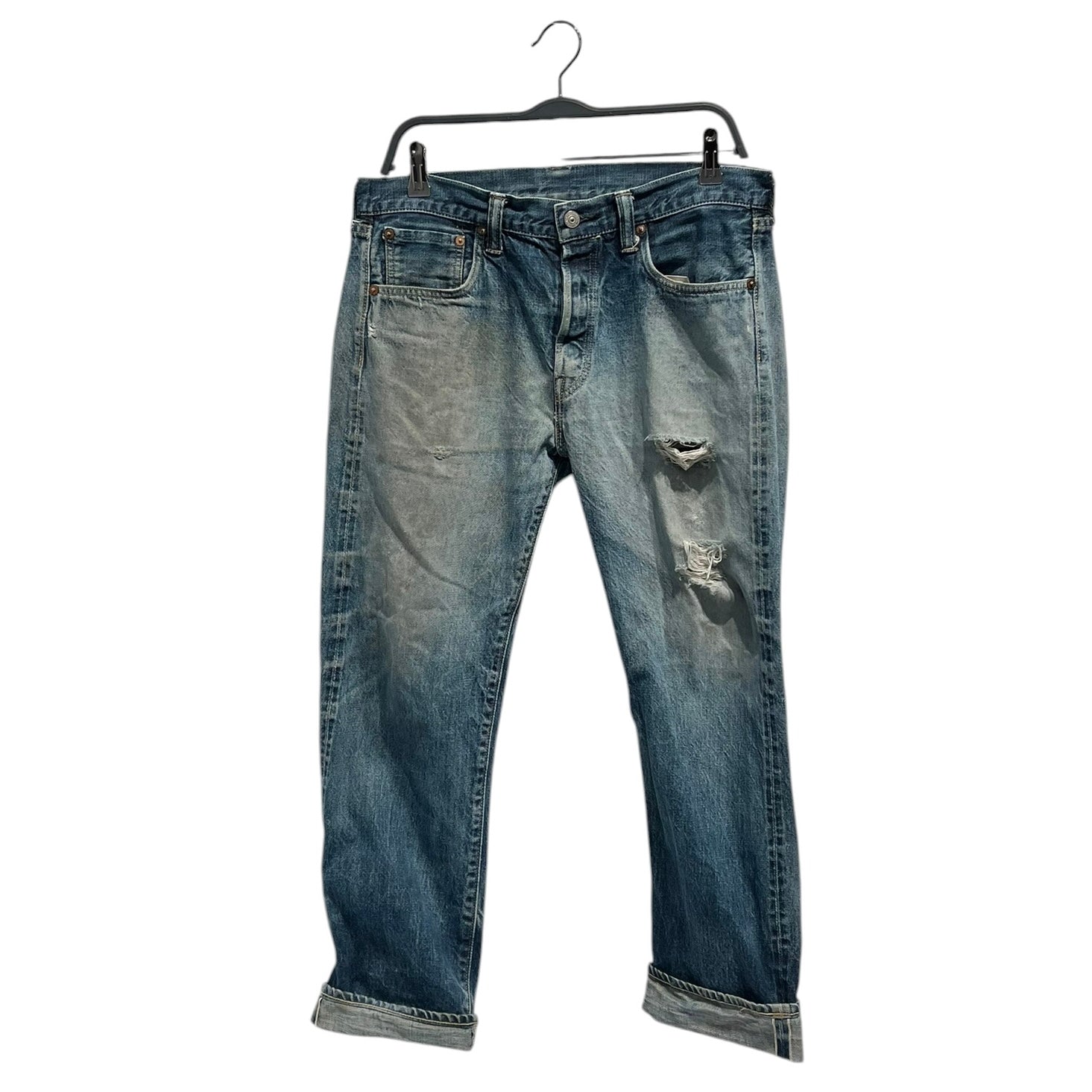 SUGAR CANE/Straight Pants/32/Denim/BLU/Button Fly/ view 1
