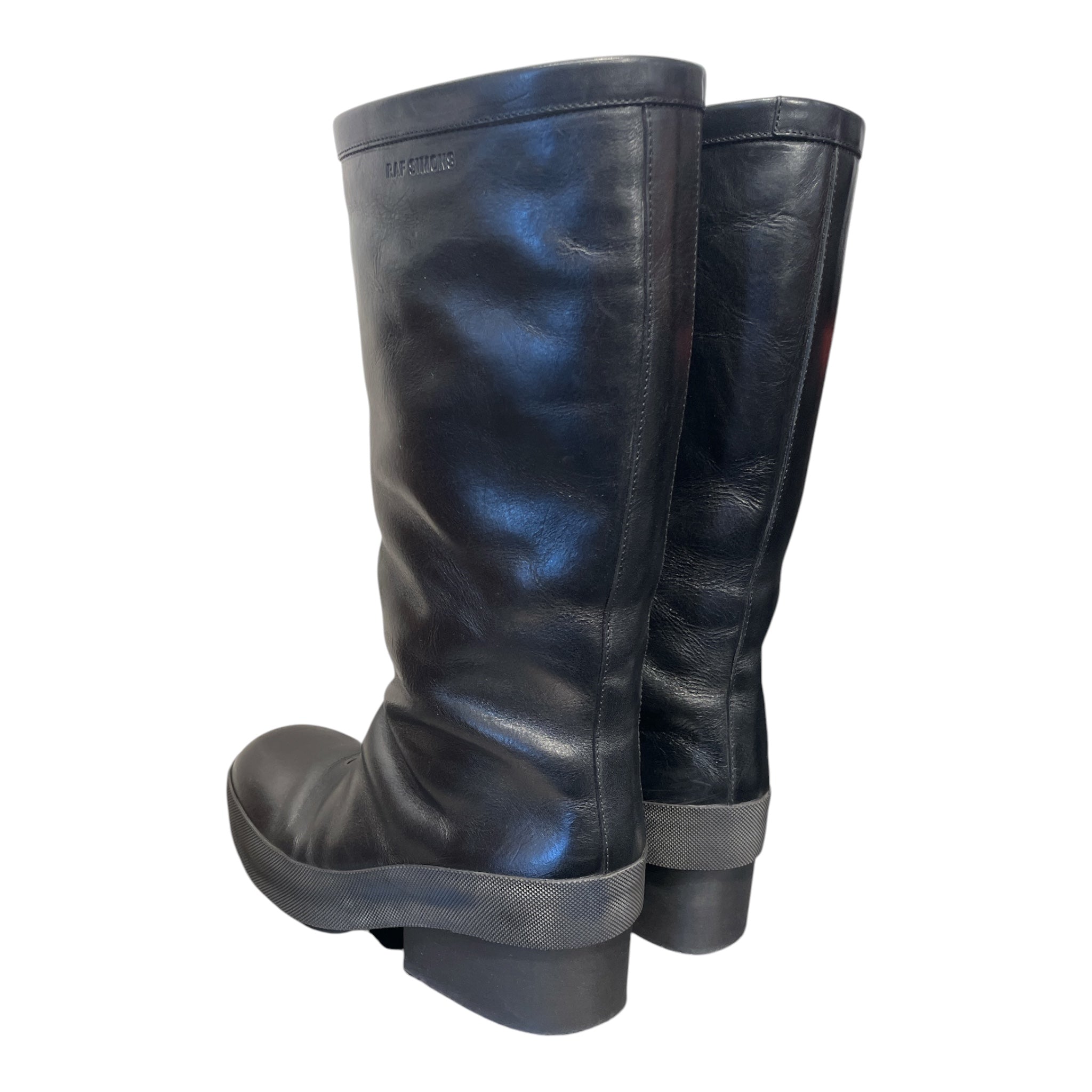 RAF SIMONS/Boots/EU 40/Leather/BLK/BLOCK HEEL AW22-23 view 2