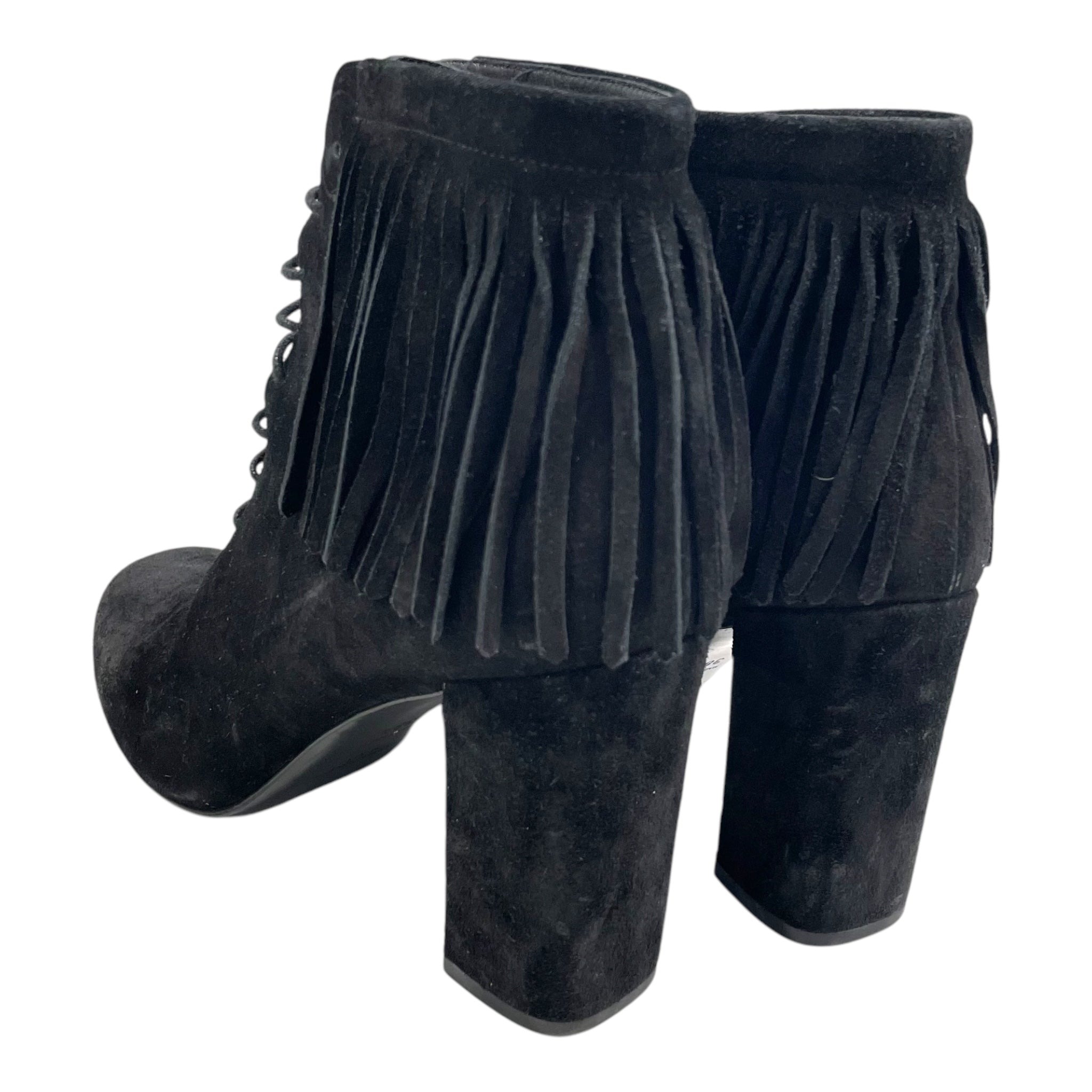 YVES SAINT LAURENT/Heels/US 7.5/Suede/BLK/#CA415688/38.5 view 2