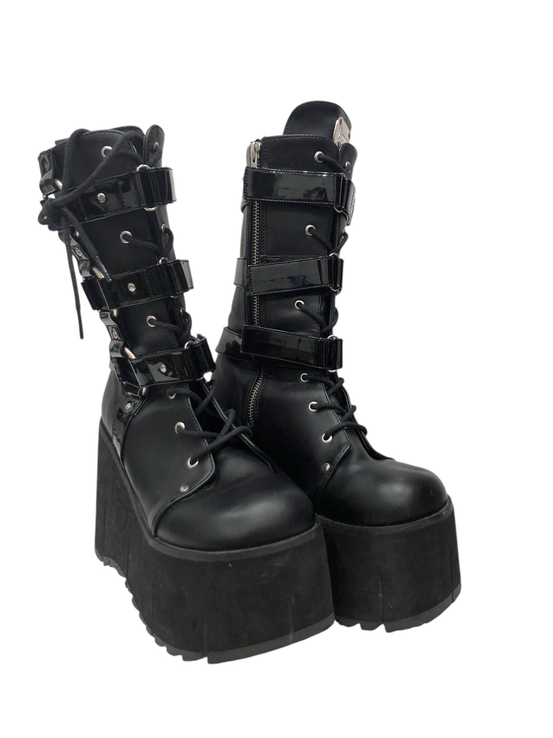 Demonia/Boots/US 8/Faux Leather/BLK/Kera-110 Platform view 1