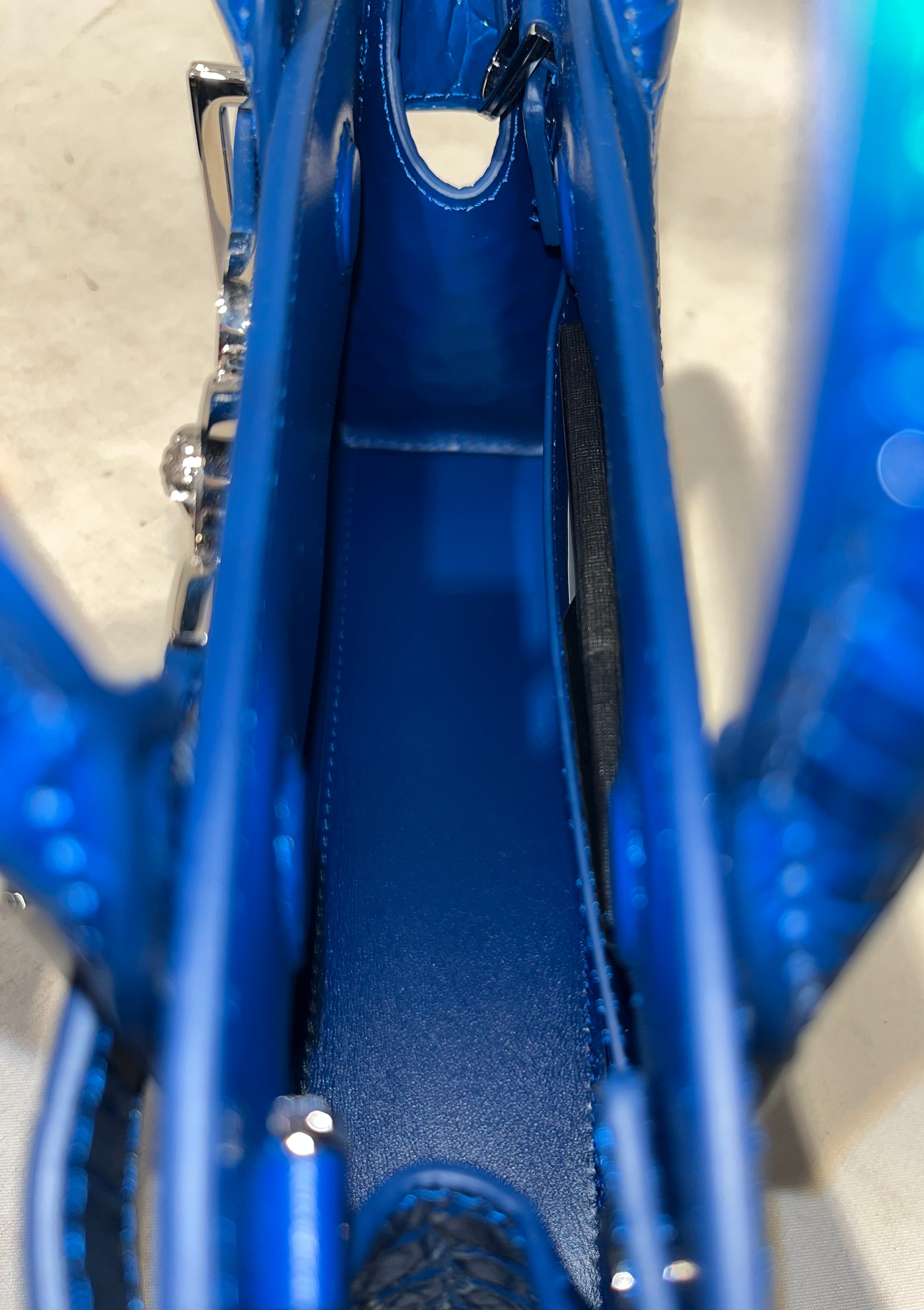 VERSACE/Bag/Leather/BLU/CROC-EFFECT MEDUSA 95' view 4