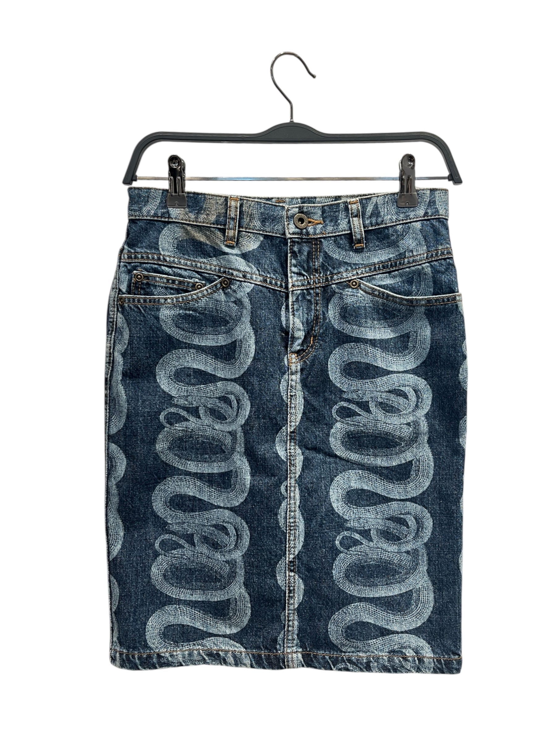 HYSTERIC GLAMOUR/Skirt/S/Graphic/Denim/IDG/SNAKESPRINT view 1