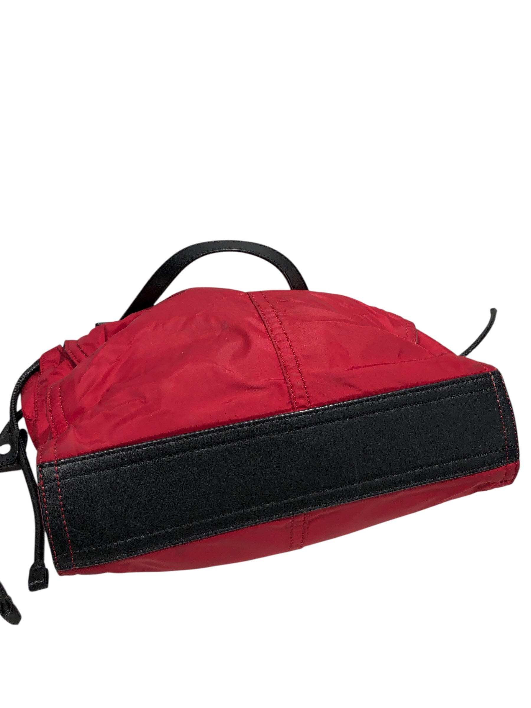 BURBERRY/Tote Bag/Nylon/RED/small tote w horse logo view 3