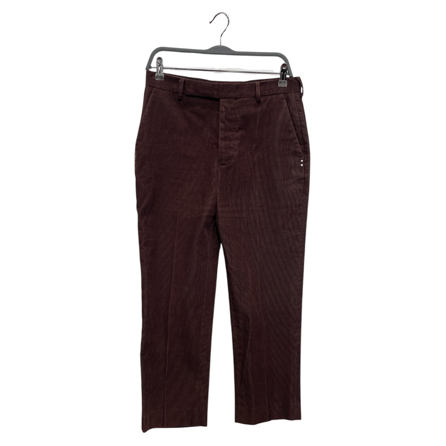 Rick Owens/Cropped Pants/4/Corduroy/BRD/ view 1