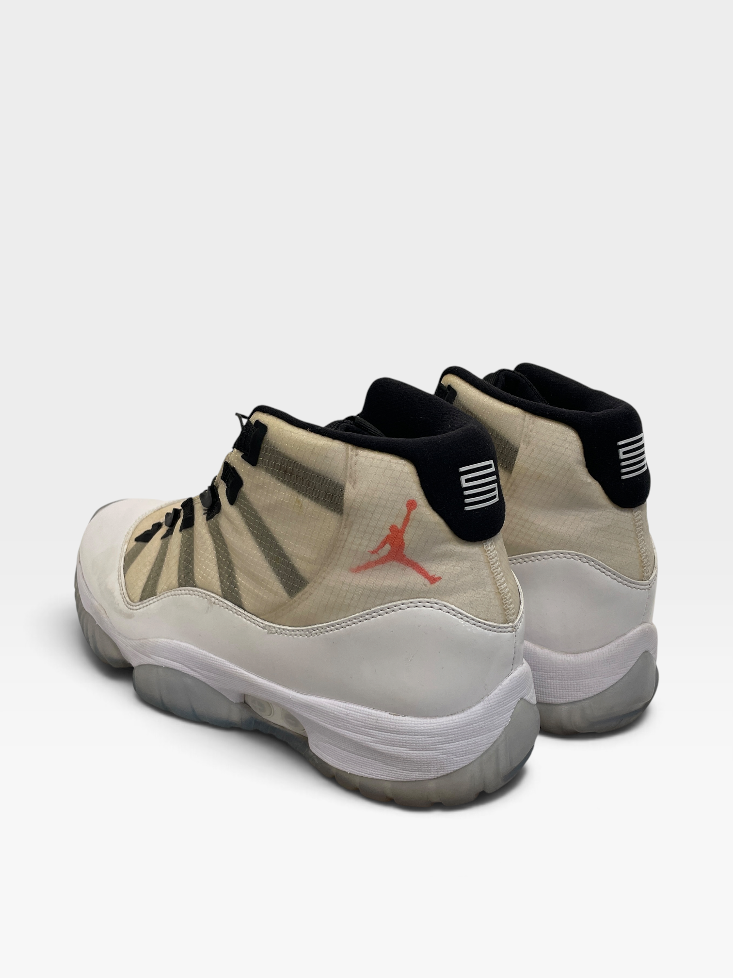 NIKE/AIR JORDAN 11 ADAPT/Hi-Sneakers/US 10.5/Leather/WHT/DA7990-100 view 3