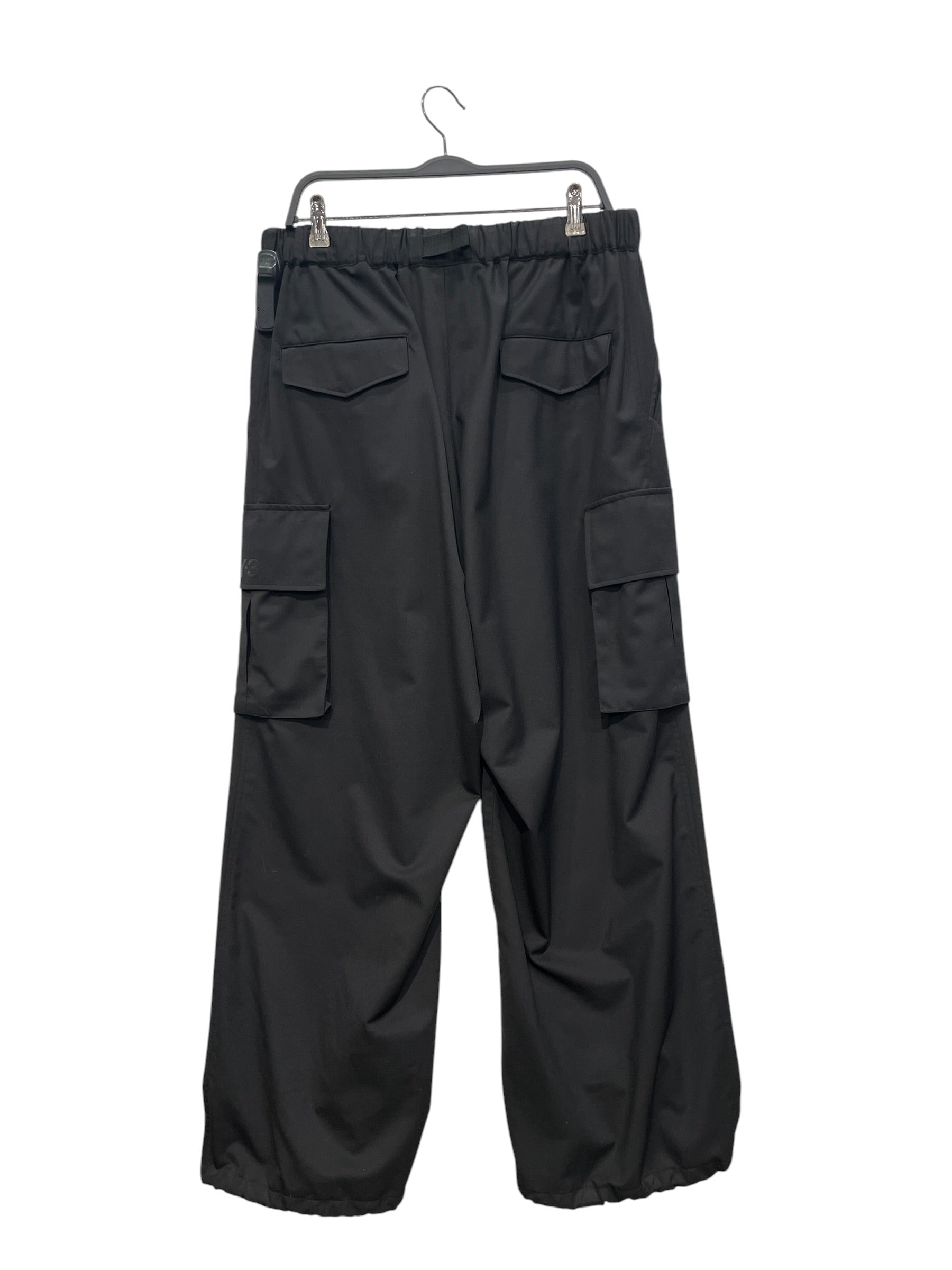 Y-3/Cargo Pants/M/Polyester/BLK/DRAWCORD SINCH HEM PANT view 2