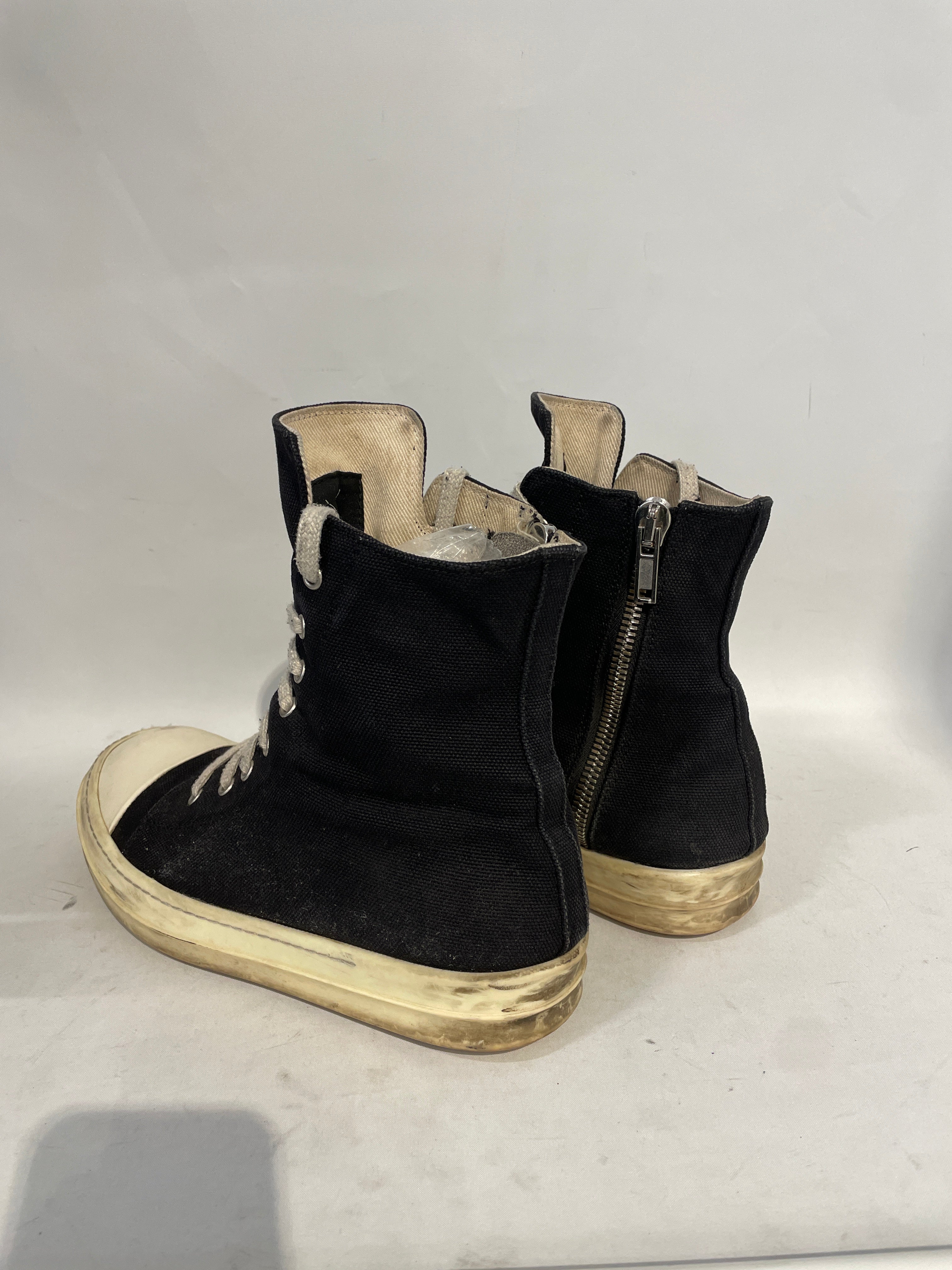 Rick Owens/Hi-Sneakers/US 10/Cotton/BLK/RAMONES view 2