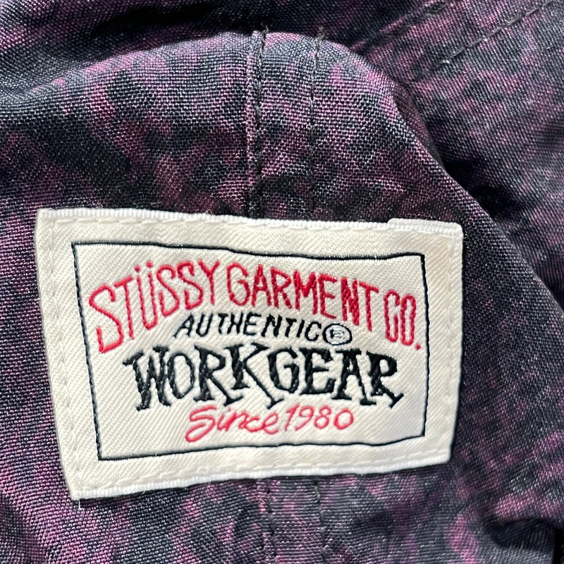 STUSSY/Nylon Vest/M/Animal Pattern/Nylon/PPL/Revirsible Vest