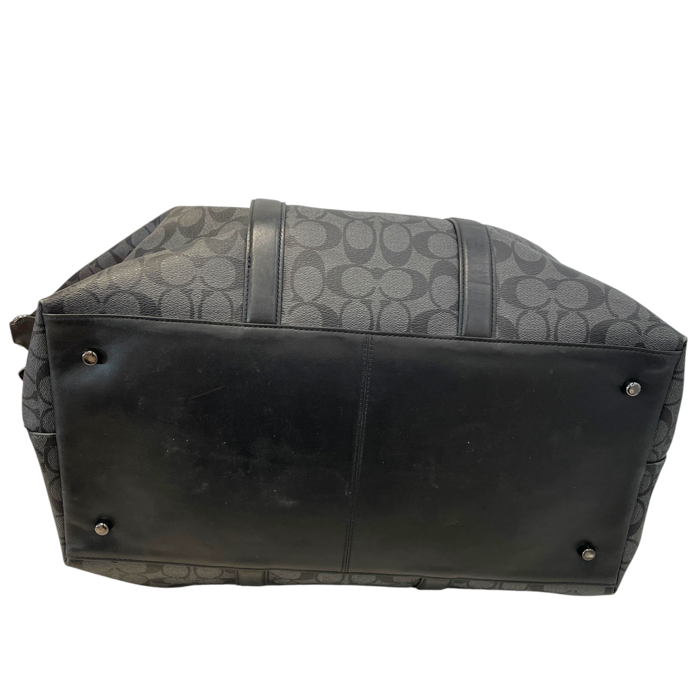 COACH/Luggage/Monogram/Leather/GRY/venturer duffel w/ nyc patches view 3