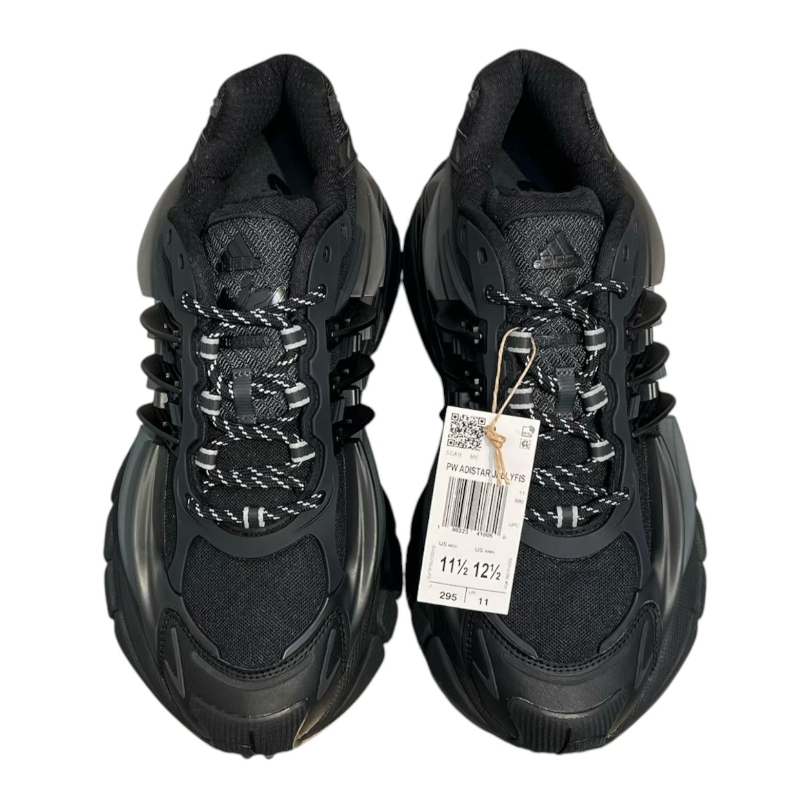 PHARRELL WILLIAMS/adidas/Low-Sneakers/US 11.5/BLK/JELLYFISH ALL BLACK view 5