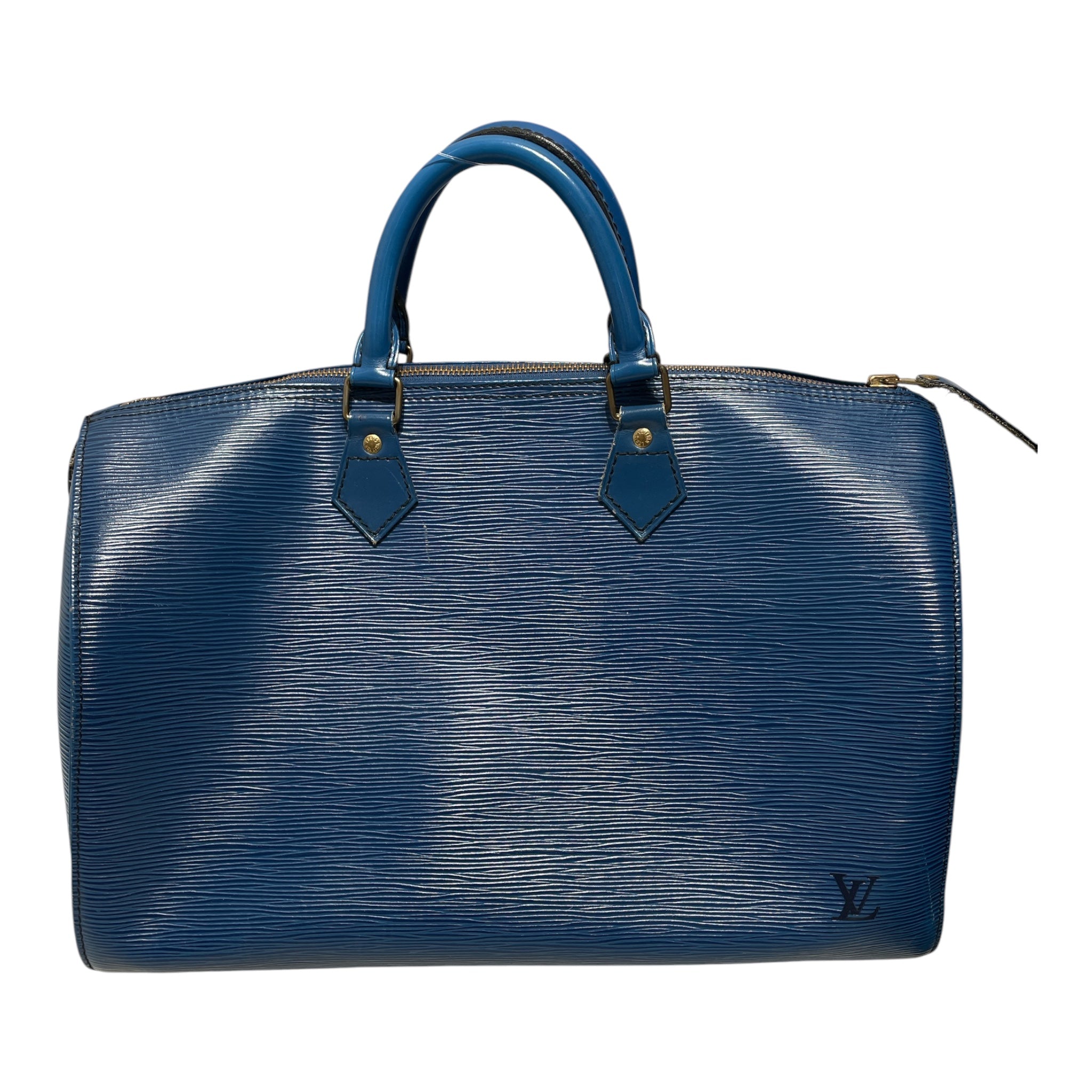 LOUIS VUITTON/Hand Bag/Stripe/Leather/BLU/SPEEDY 35 EPI LEATHER BLUE view 2