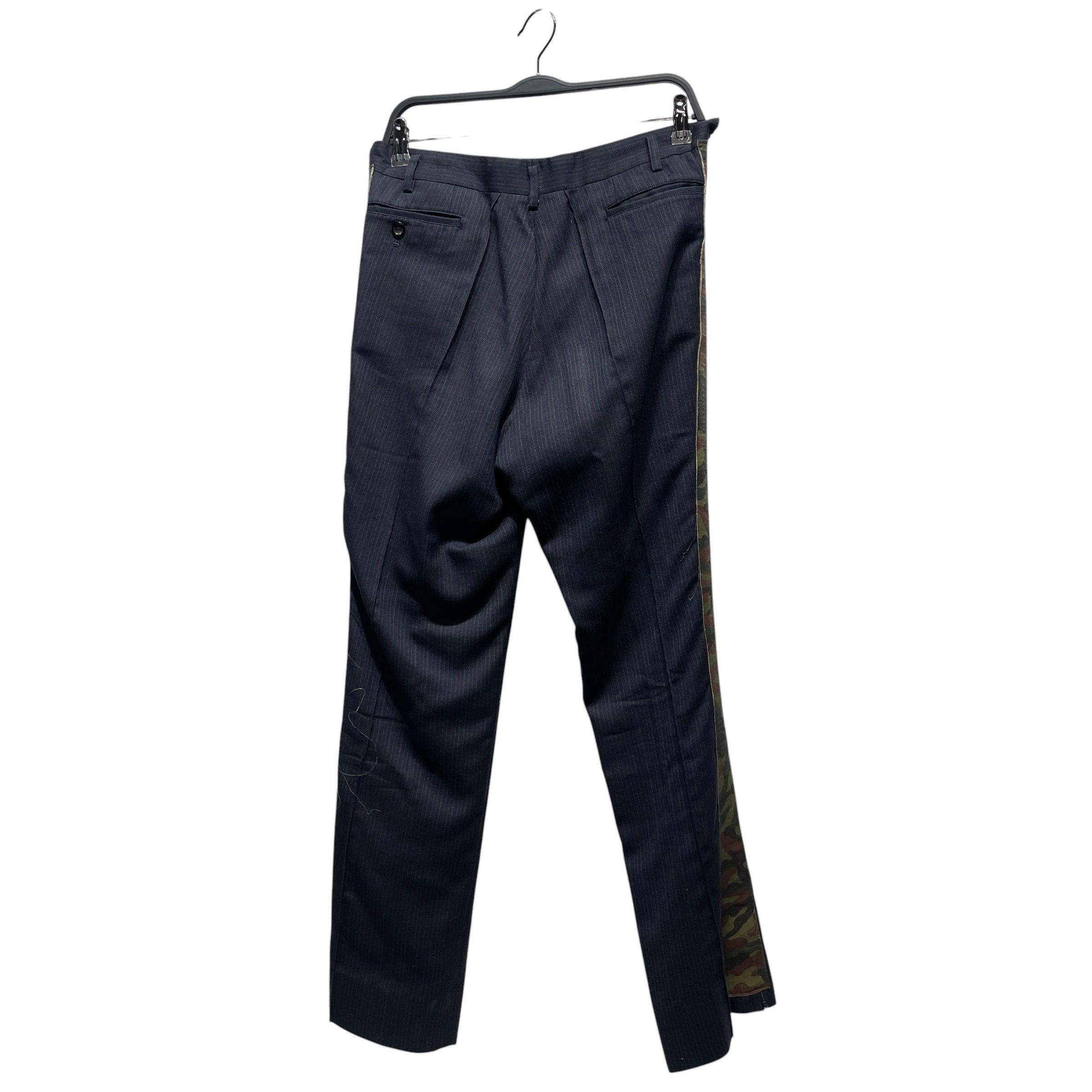 COMME des GARCONS/Bootcut Pants/M/Cotton/IDG/Stripe/ view 2