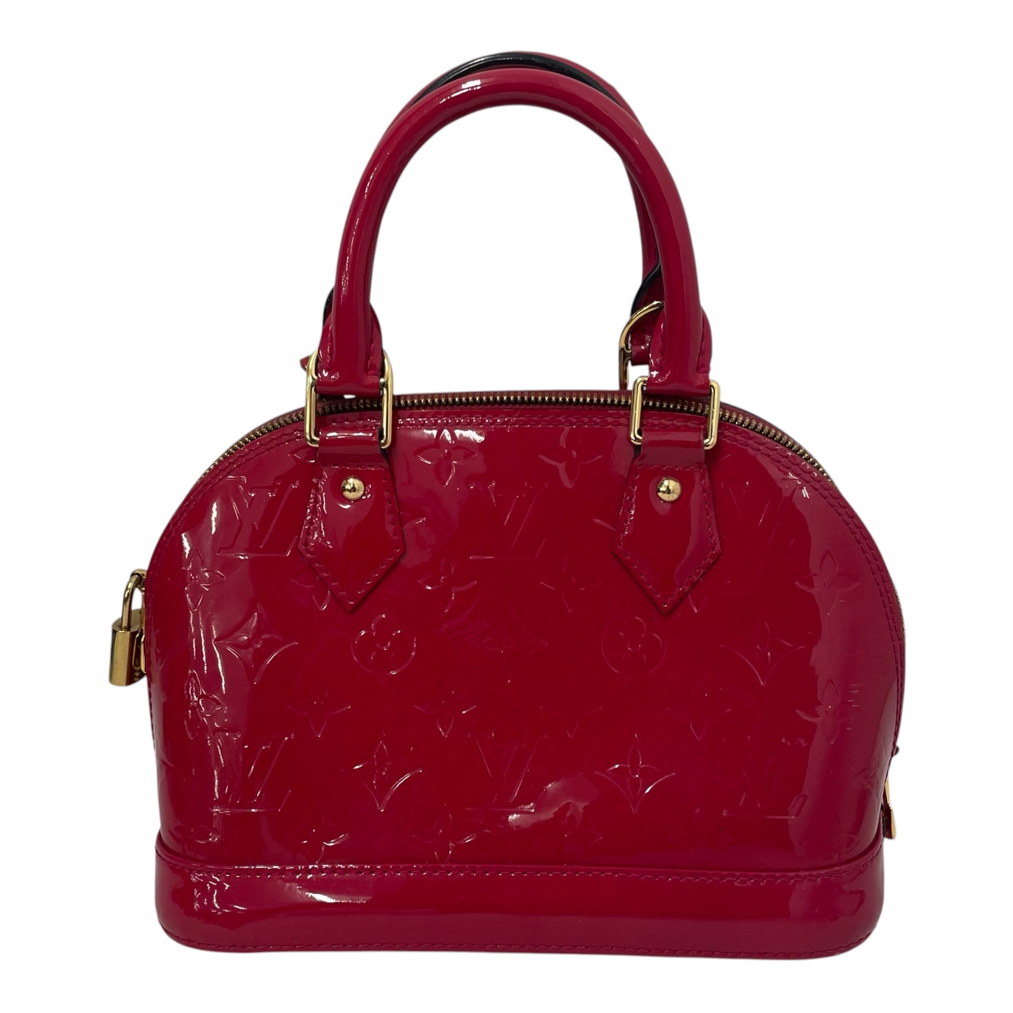 LOUIS VUITTON/Hand Bag/Hombre Check/Leather/RED/Alma BB monogram view 2