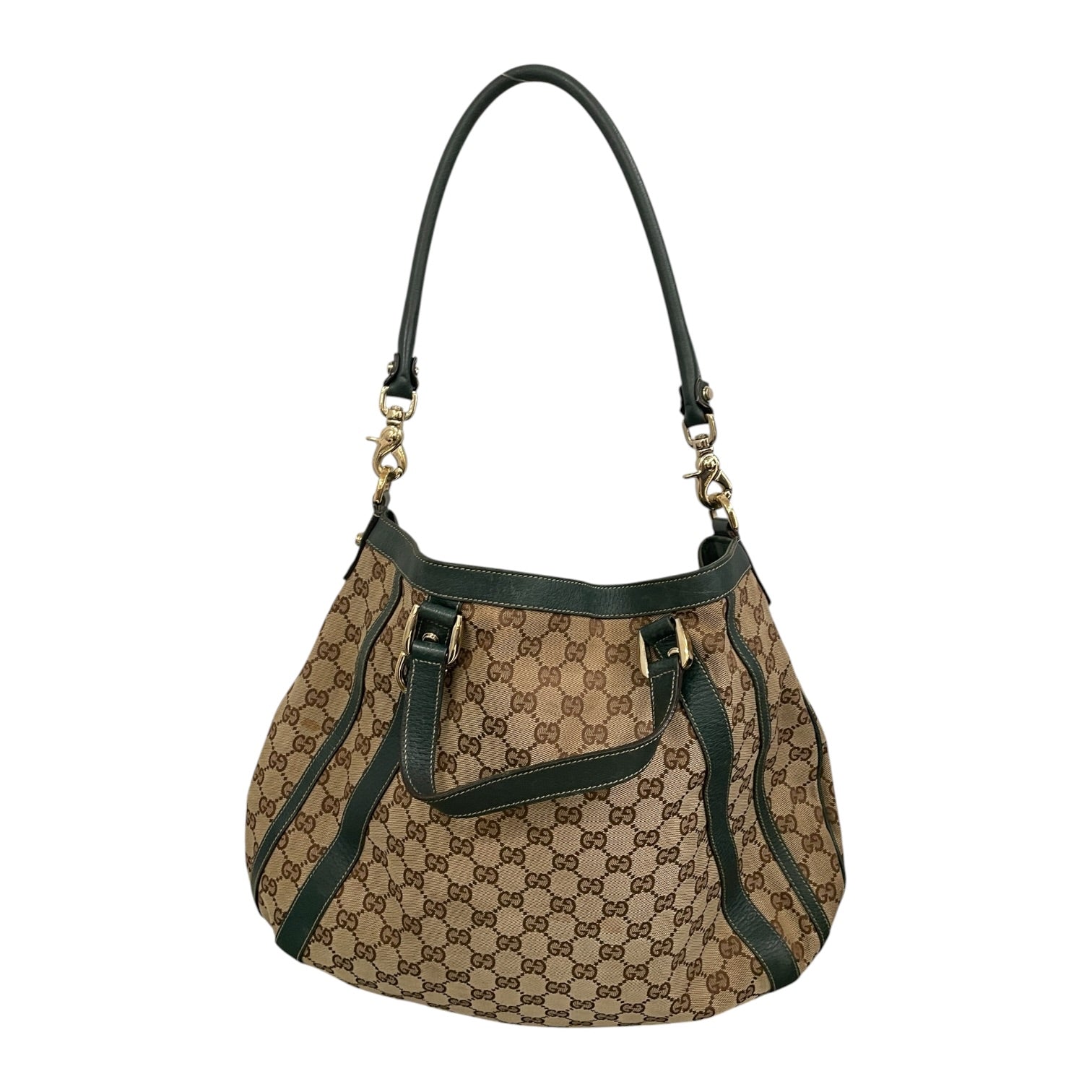 GUCCI/Tote Bag/Monogram/BRW/top handle shoulder bag vintag view 2