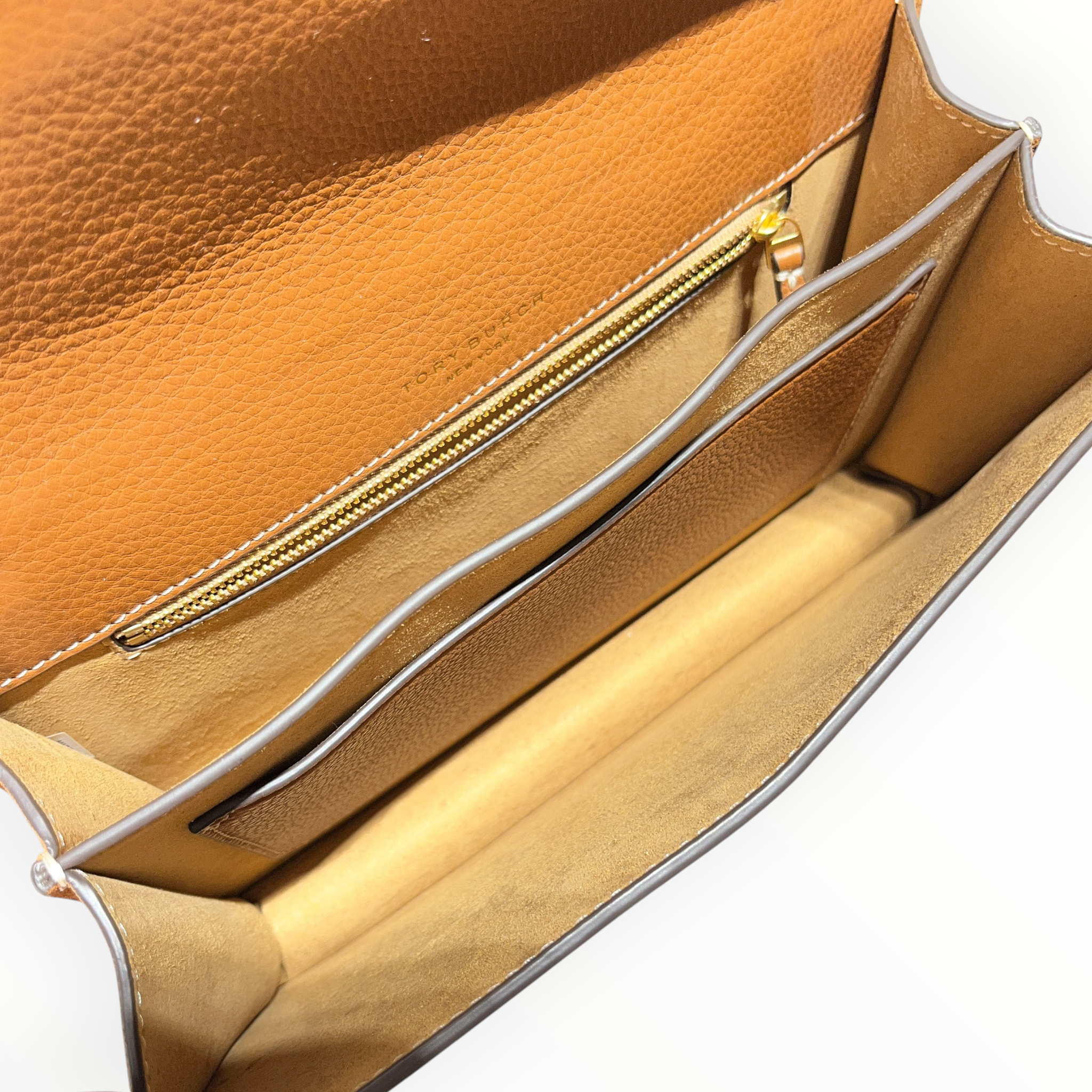 TORY BURCH/Hand Bag/Leather/CML/GOLD HARDWARE CHAIN view 4