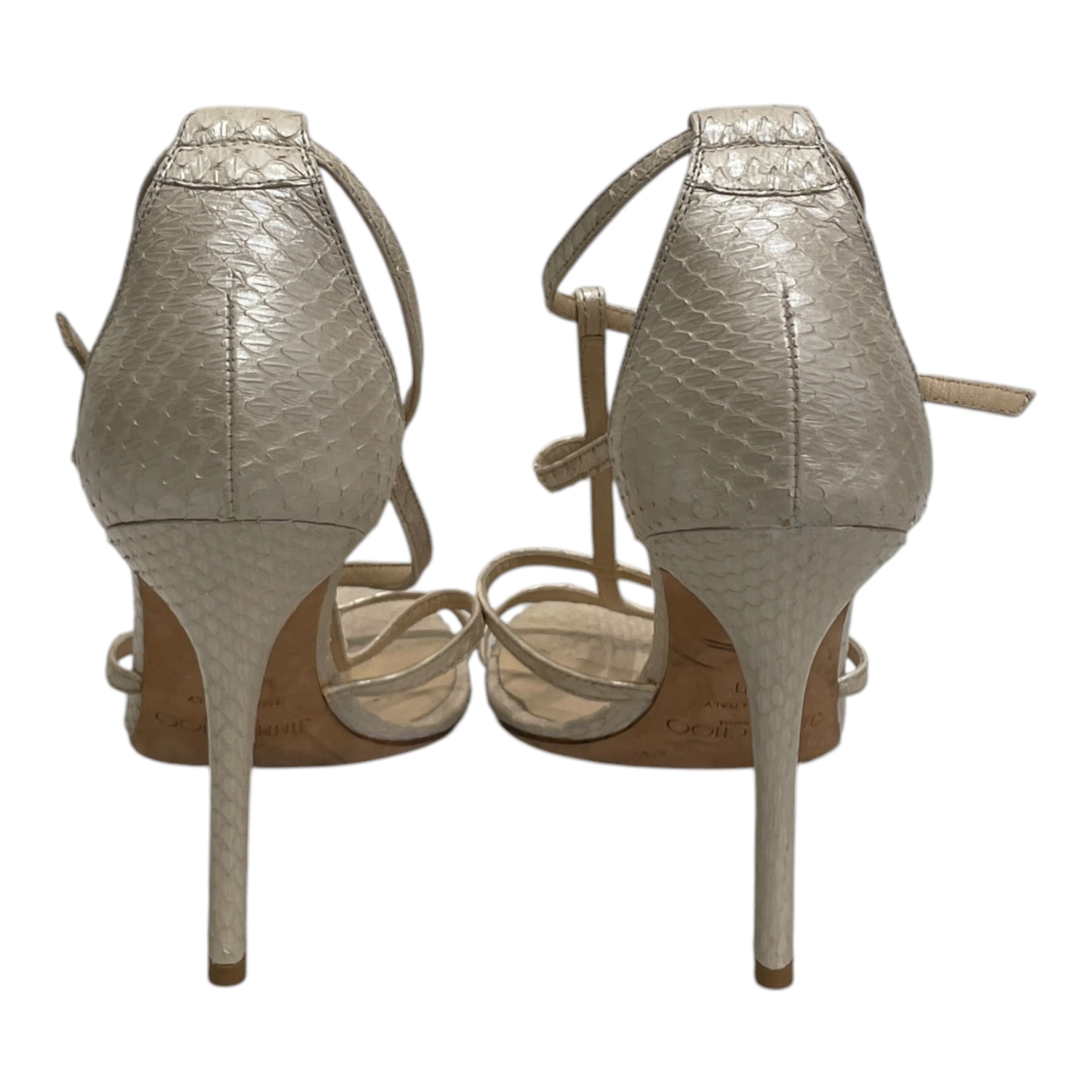JIMMY CHOO/Heels/US 8.5/Leather/CRM/ view 3