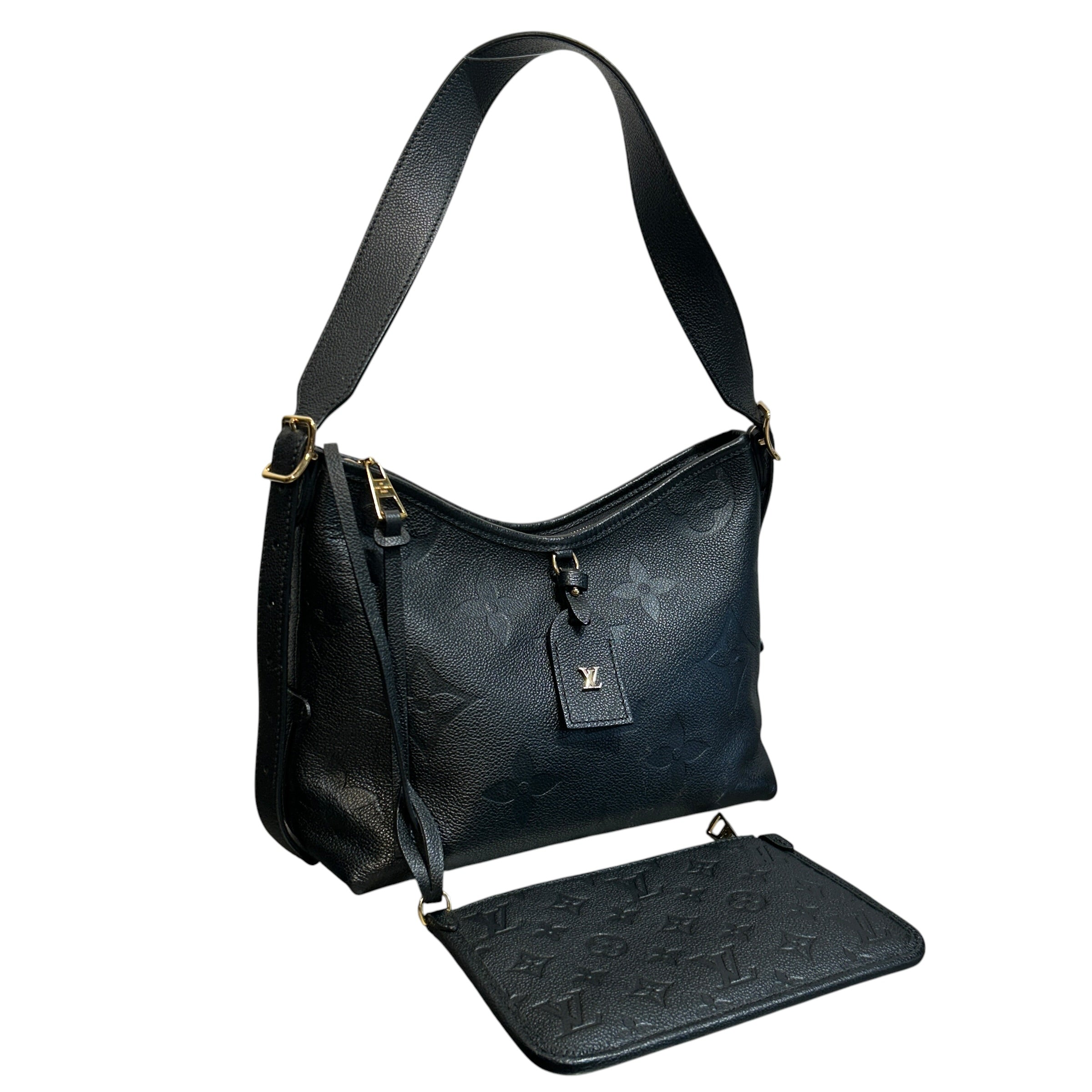 LOUIS VUITTON/Hand Bag/Monogram/Leather/BLK/CARRYAL PM view 7