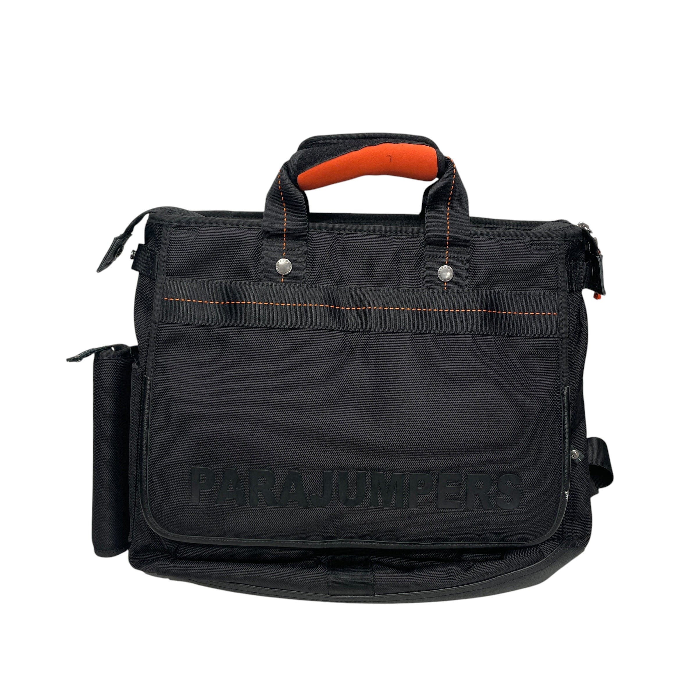 PARAJUMPERS/Bag/Cotton/BLK/ORANGESTITCHING view 1