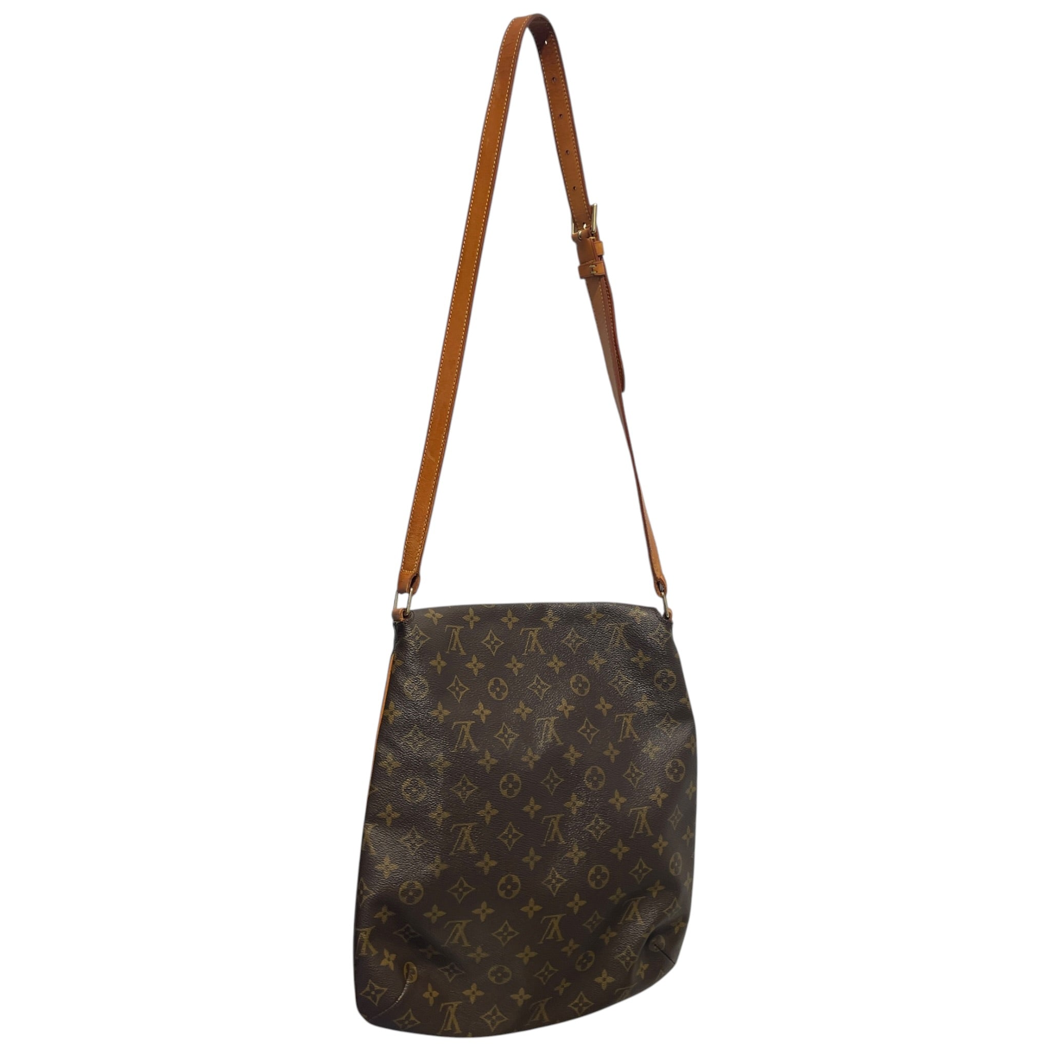 LOUIS VUITTON/Cross Body Bag/Monogram/Leather/BRW/musette salsa view 2
