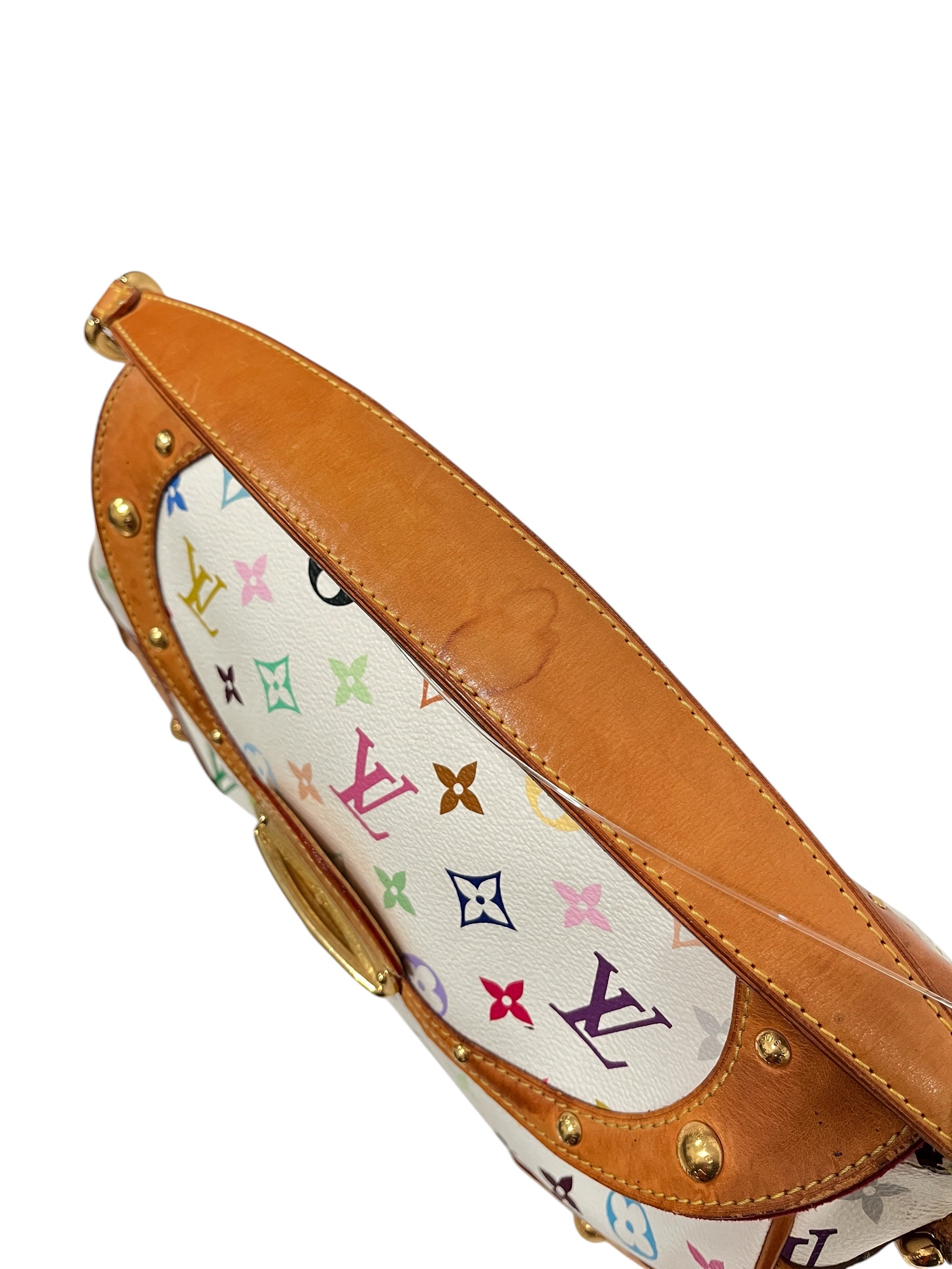 LOUIS VUITTON/Hand Bag/Monogram/Leather/WHT/MURAKAMI BEVERLY MM view 4