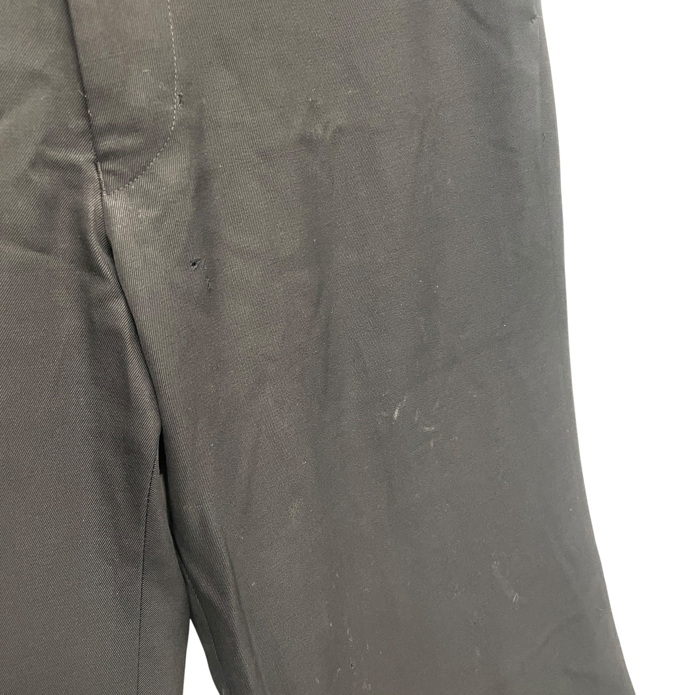 YOHJI YAMAMOTO/Wide Leg Pants/M/Wool/BLK/SMALL POCKET RIGHT SIDE view 4