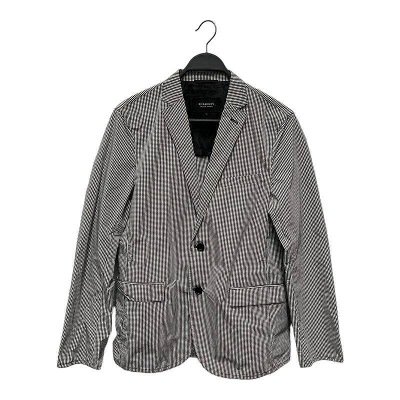 BURBERRY BLACK LABEL/Tailored Jkt/L/Black/Polyester/Gingham Check/BMP13-212-05/BMP13-212-05
