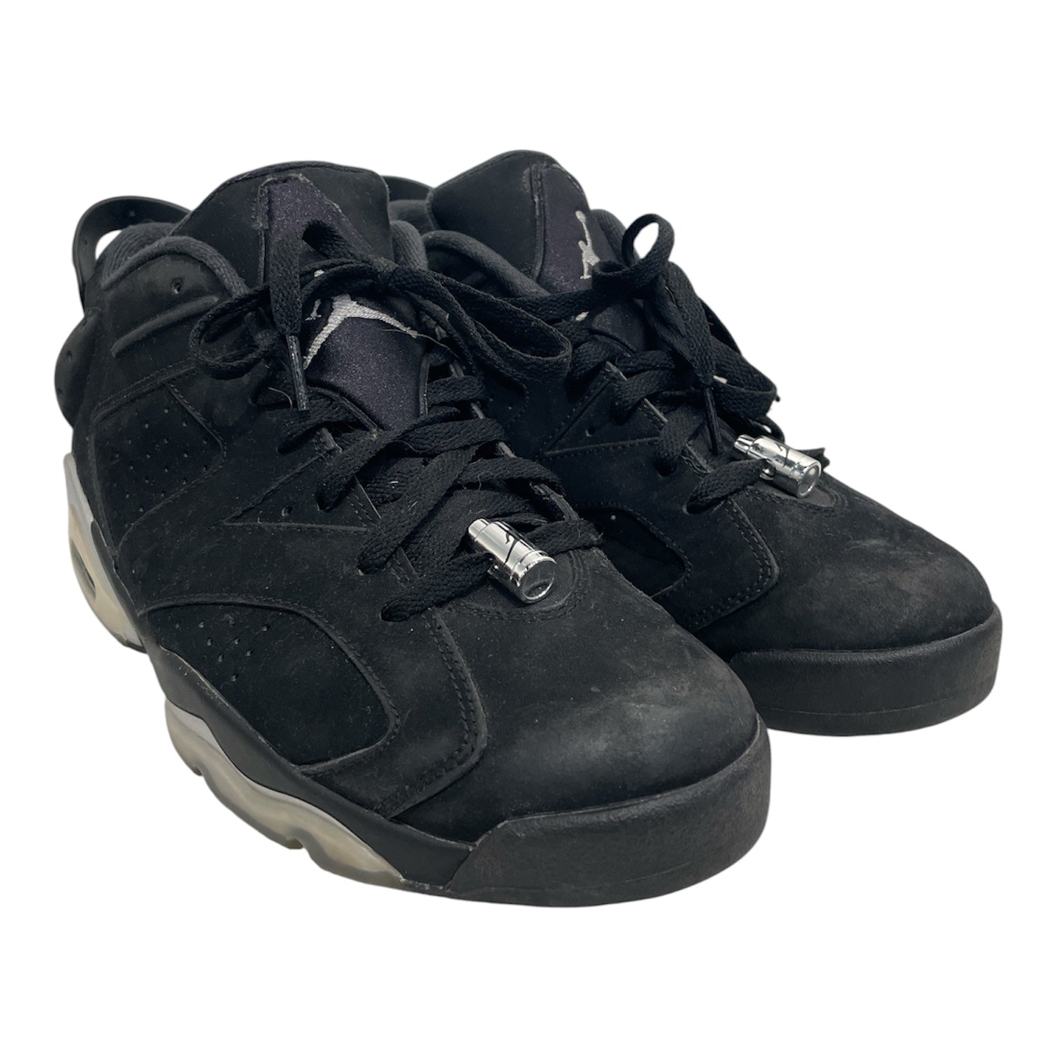 NIKE/AIR JORDAN 6 RETRO LOW/Low-Sneakers/US 9.5/Suede/BLK/304401-003 view 1