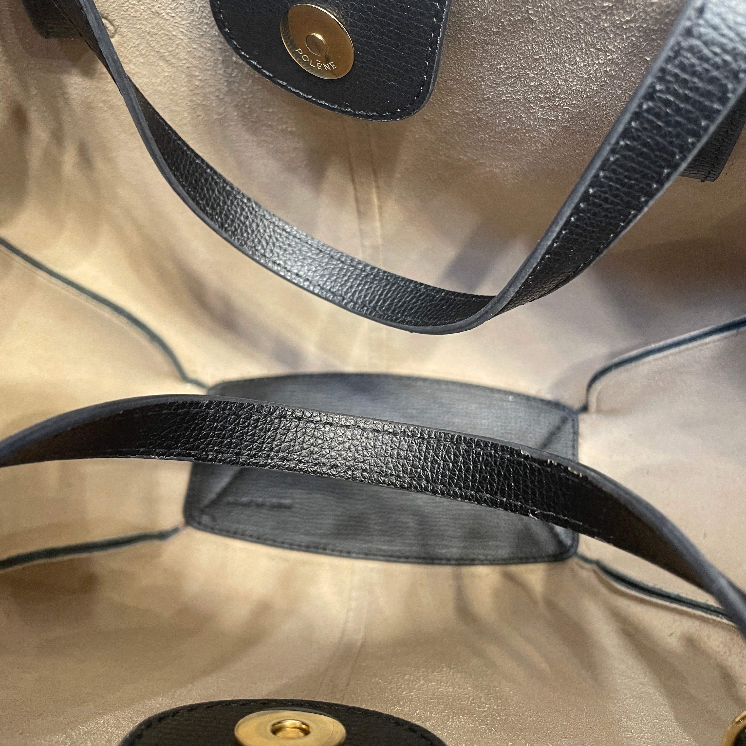 POLENE/Tote Bag/Leather/BLK/ view 5