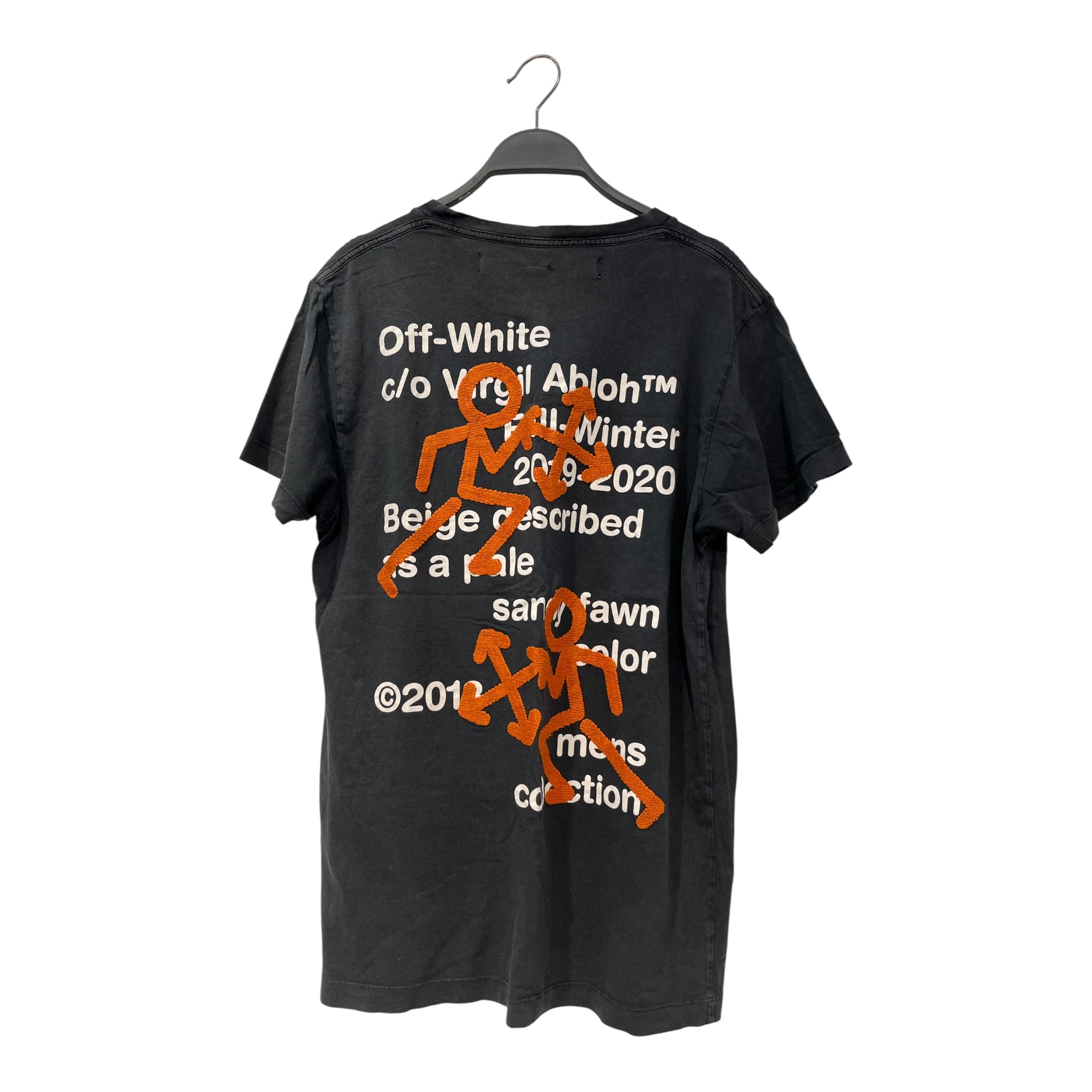 OFF-WHITE/T-Shirt/S/Cotton/BLK/High Neck/Graphic/OMAA027 pictogram tee view 2