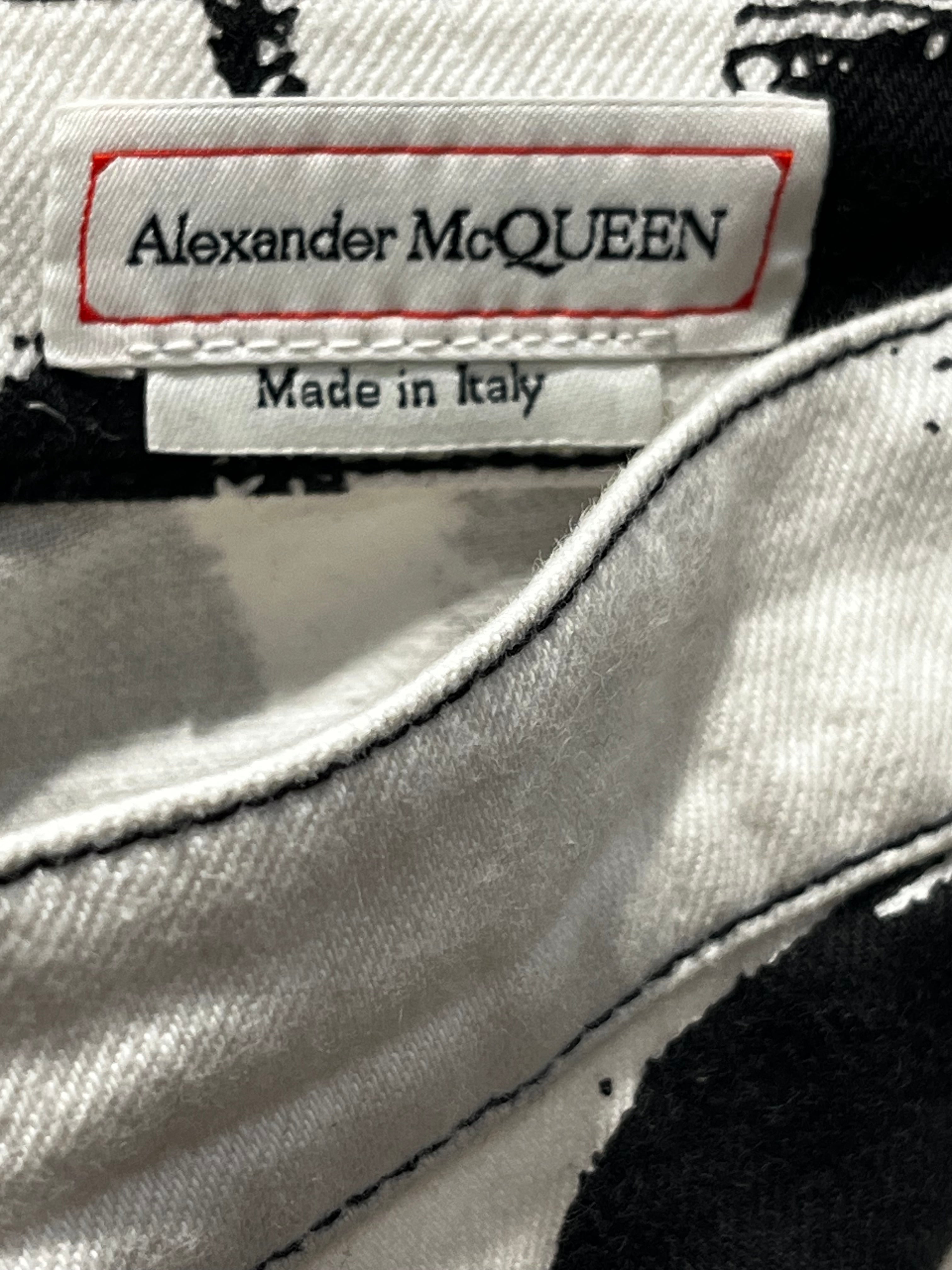Alexander McQueen/Pants/50/Cotton/BLK/All Over Print/ view 6