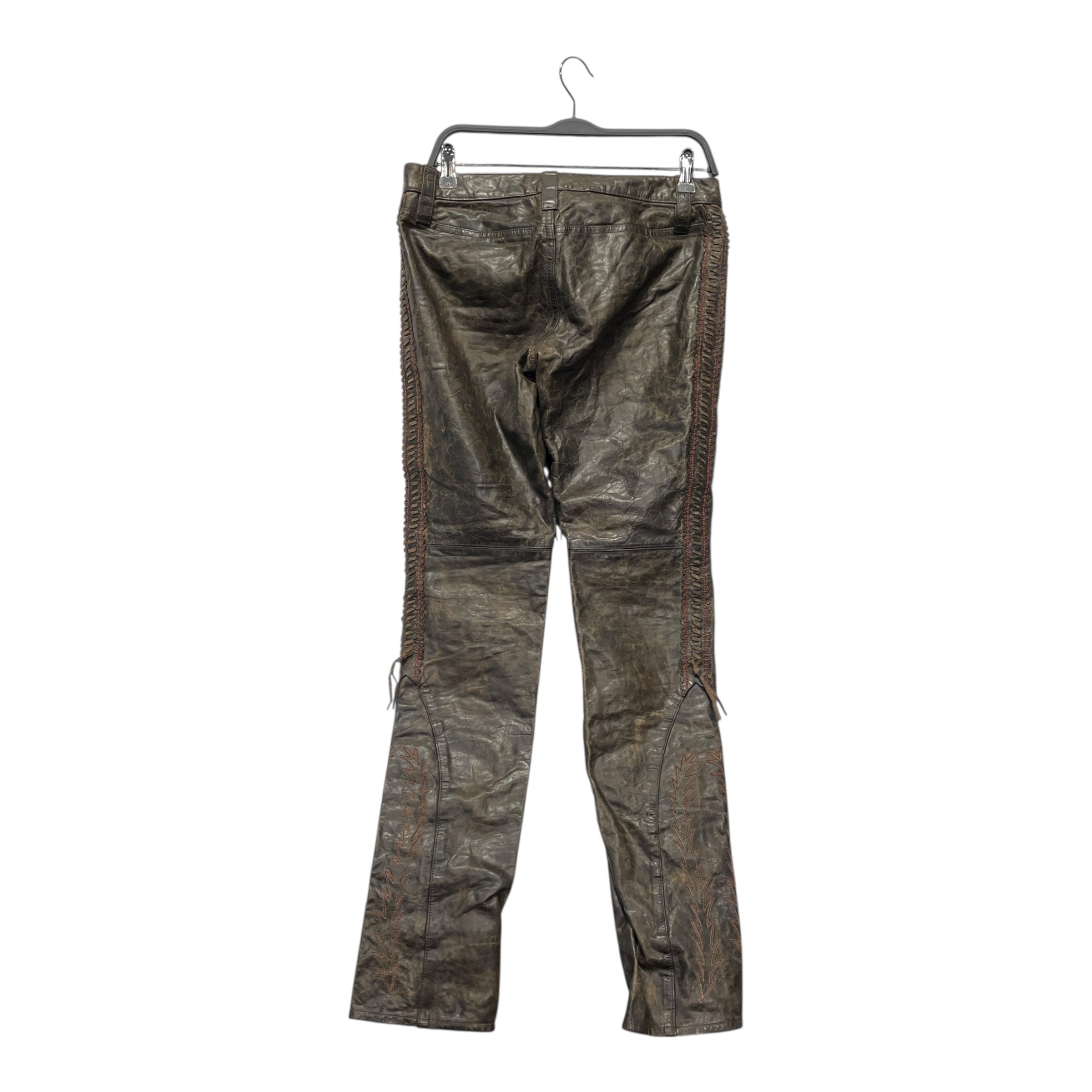 RRL/Straight Pants/27/Leather/BRW/ view 2