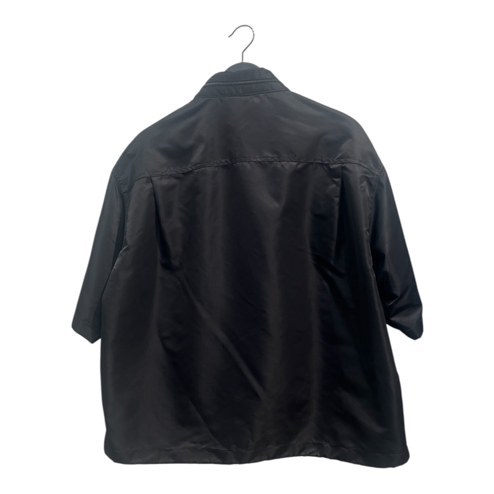 LE PERE/SS Shirt/L/BLK/HOODIE ZIP COLLAR view 2