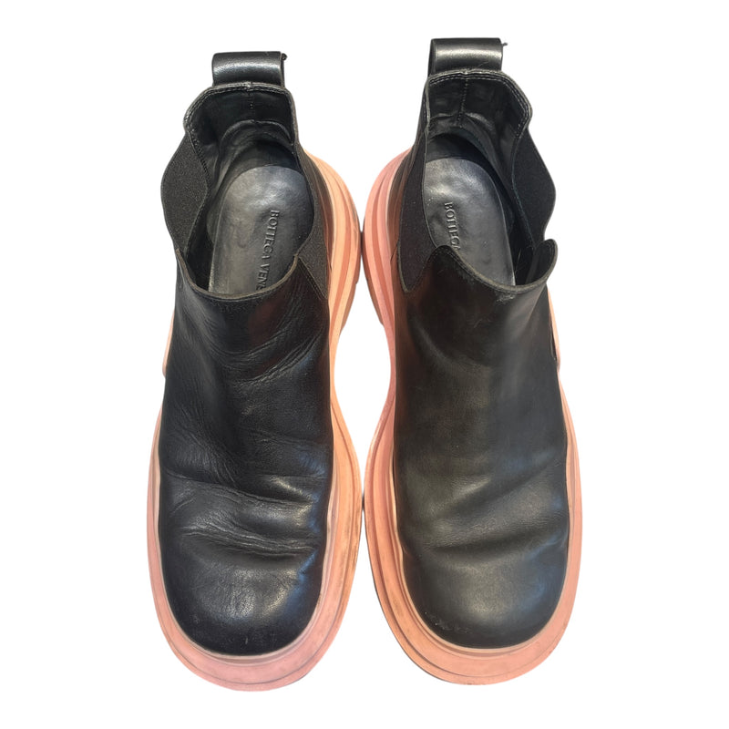 BOTTEGA VENETA/Shoes/US 8/Leather/BLK/BOTTEGA TIRE ANKLE LEATHER