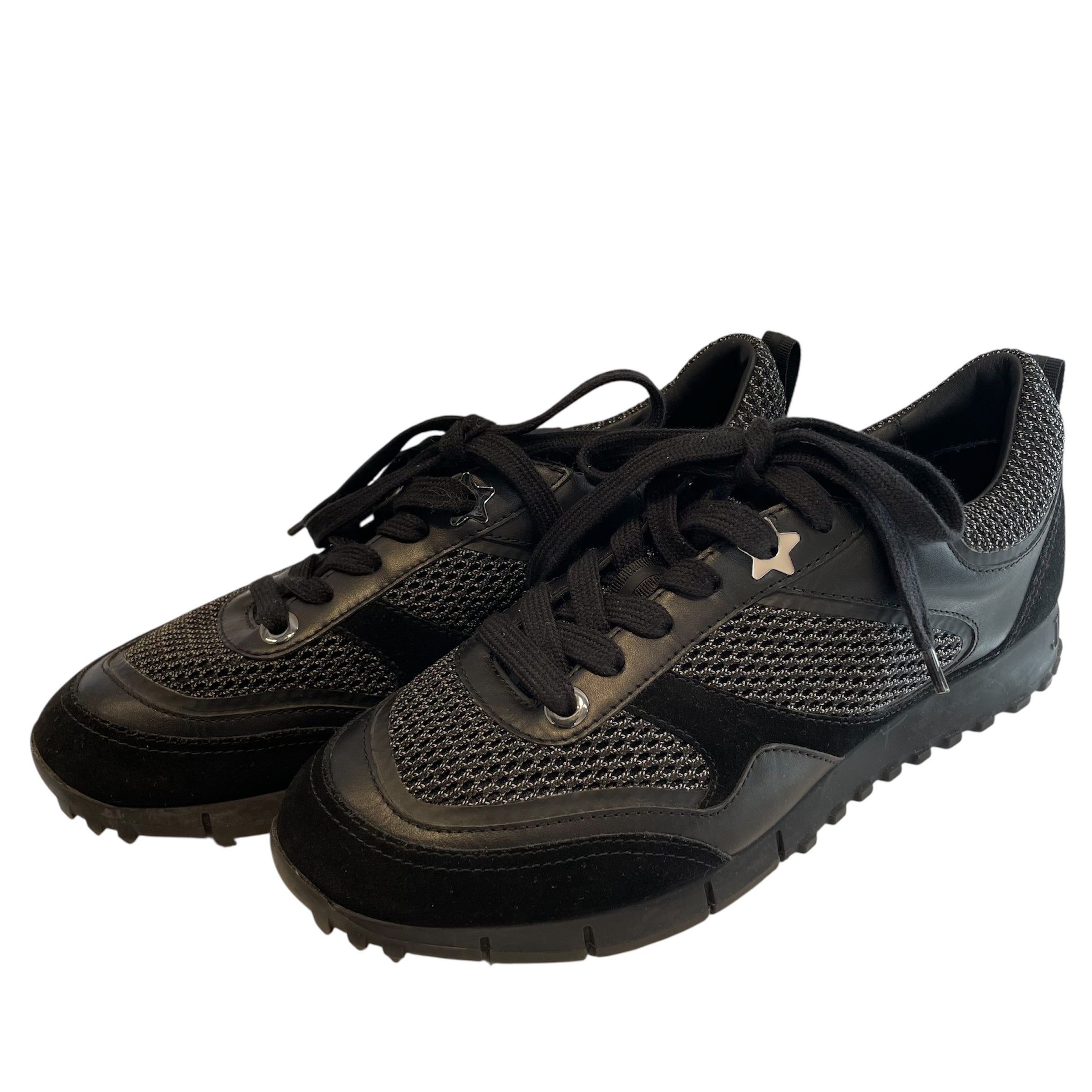 JIMMY CHOO/Low-Sneakers/EU 40/Leather/BLK/ view 2