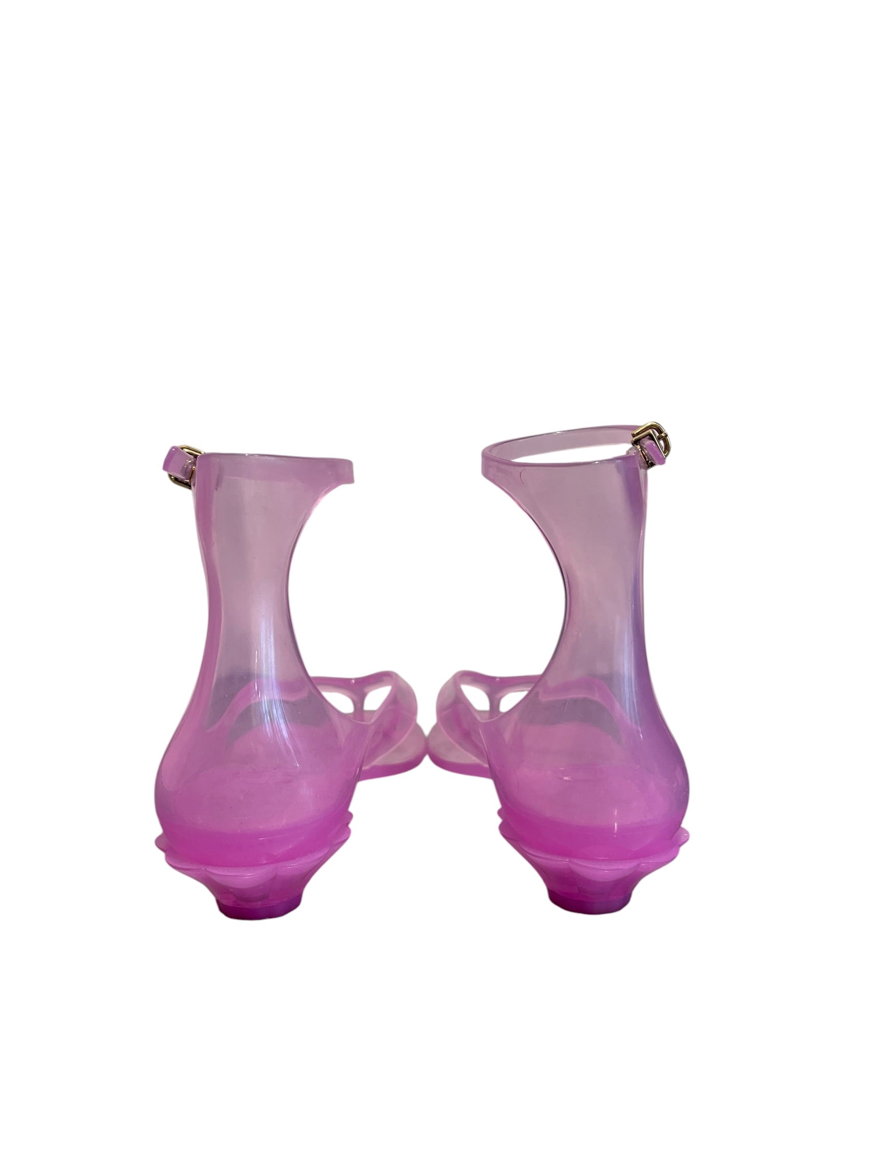 Chloe/Heels/EU 38/PPL/KITTEN HEEL FLIP FLOP JELLY view 4